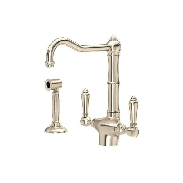 Rohl Acqui Two Handle Kitchen Faucet with Side Spray by Rohl