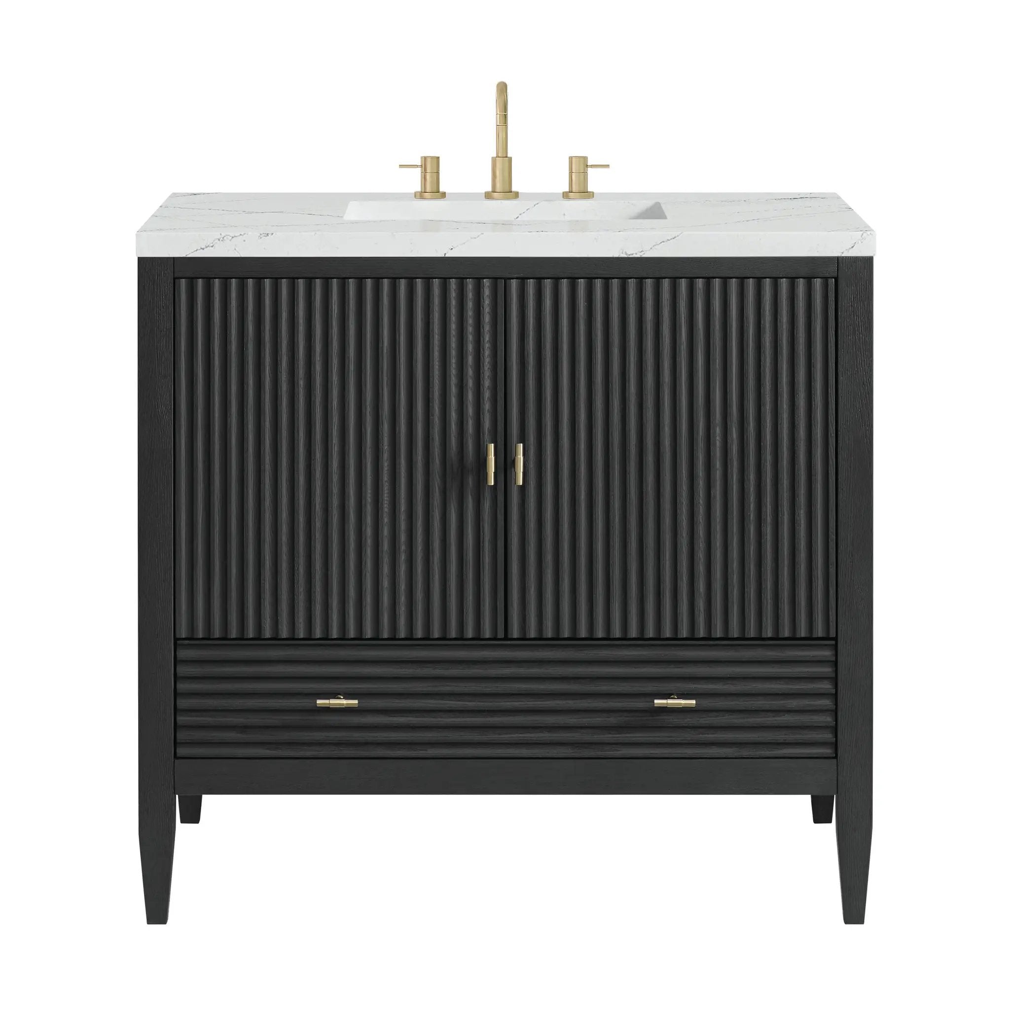 James Martin Myrrin 36" Vanity Set - Carbon Oak by James Martin Vanities