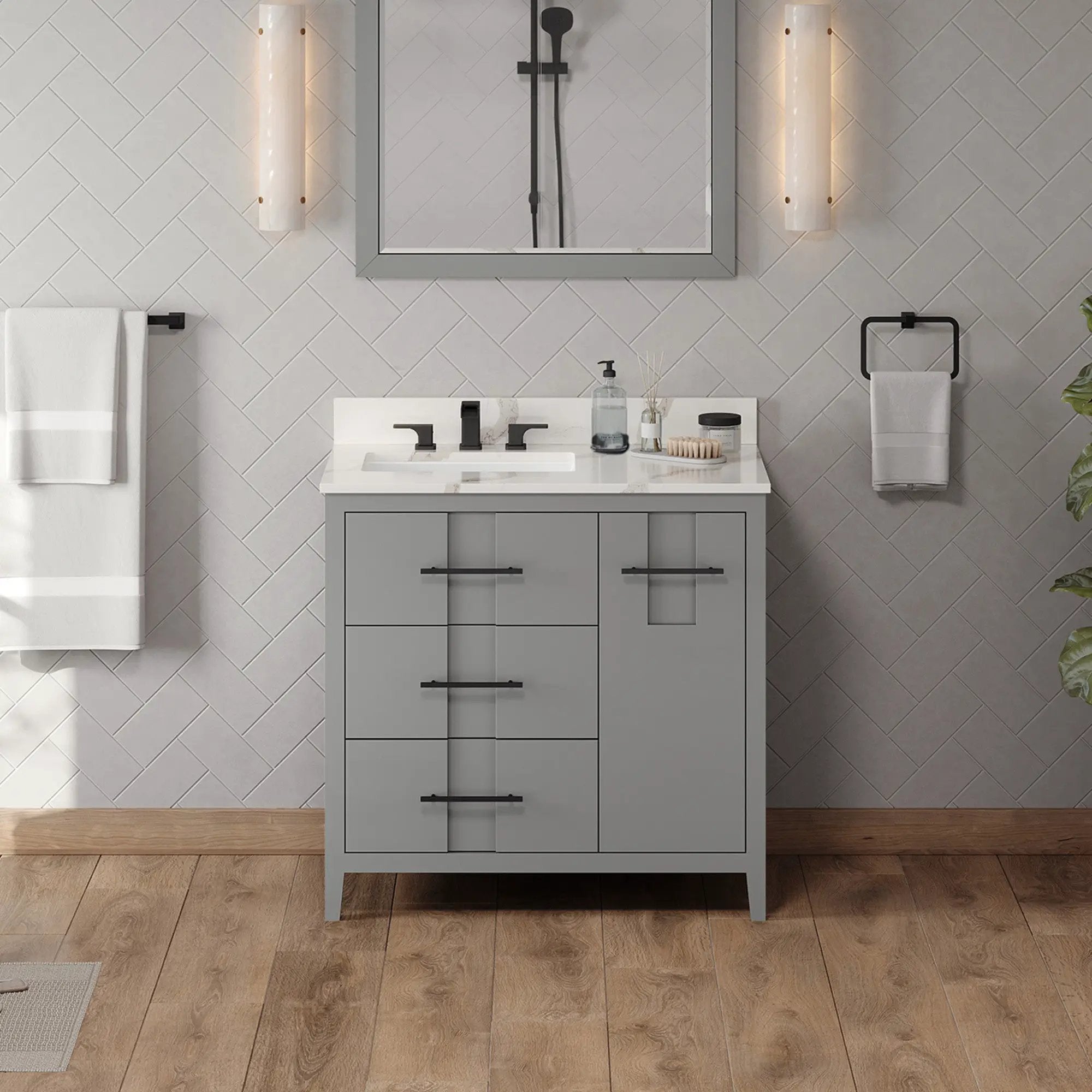 Jeffrey Alexander 36" Katara Vanity Set by Jeffrey Alexander