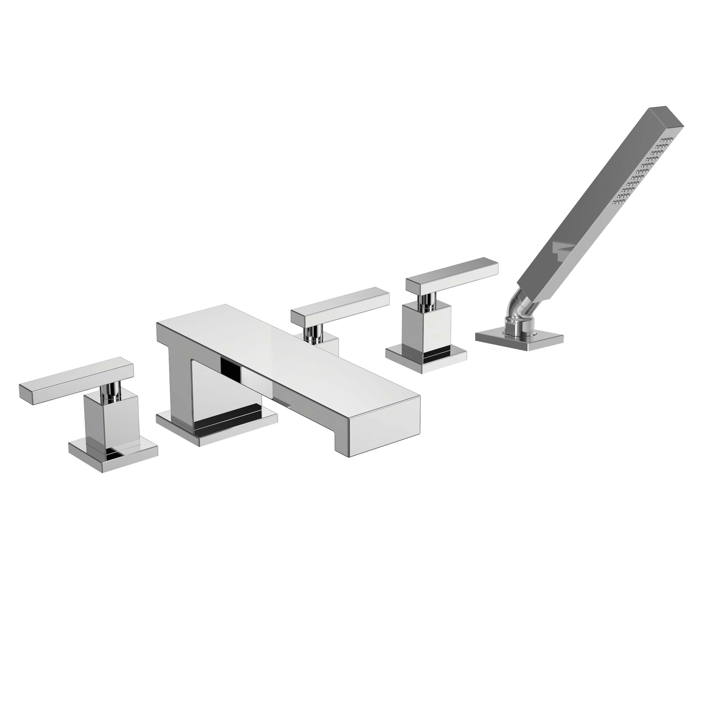 polished chrome tub faucet