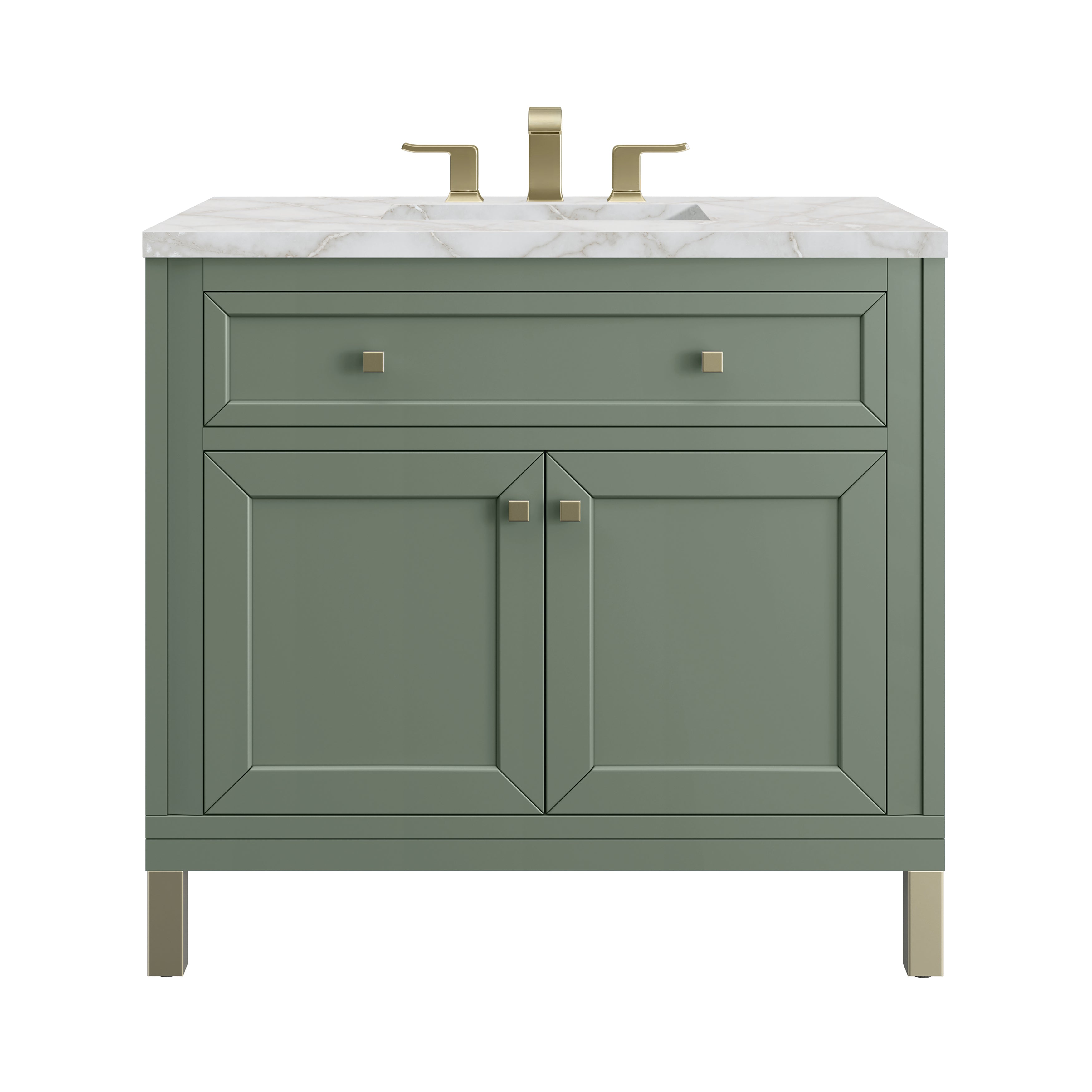 James Martin Vanities Chicago 36" Single Vanity - Smokey Celadon