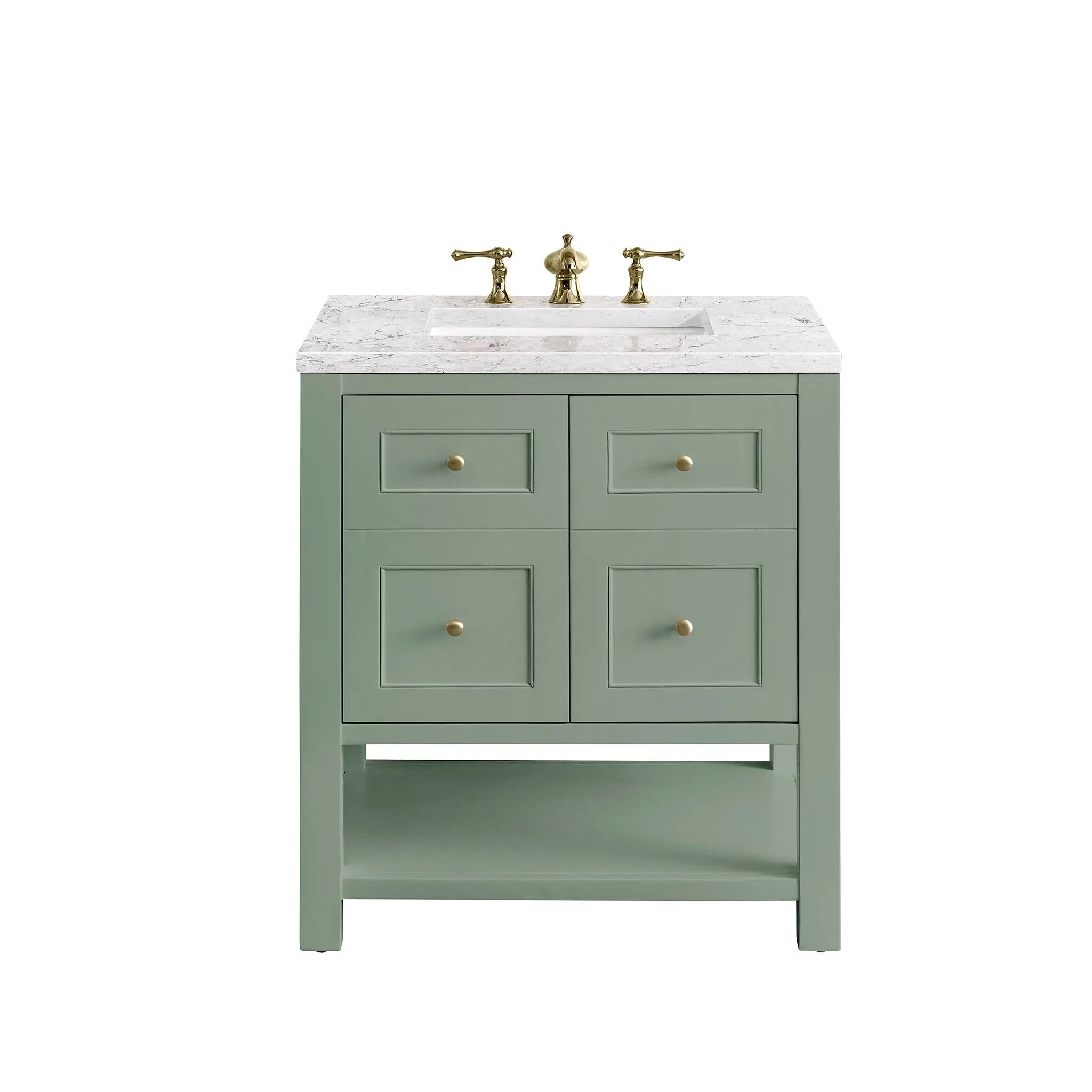 James Martin Breckenridge 30" Single Vanity Set - Smokey Celadon by James Martin Vanities