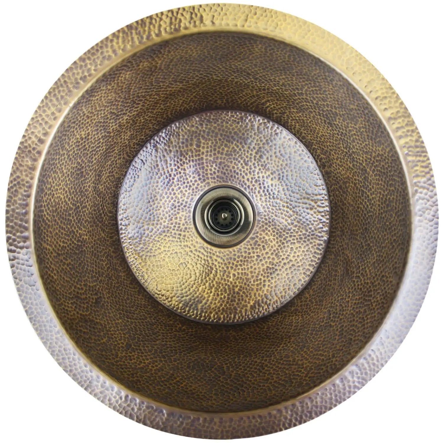 Linkasink Small Flat Round Builder's Series Drop-In or Undermount Sink 16" by Linkasink
