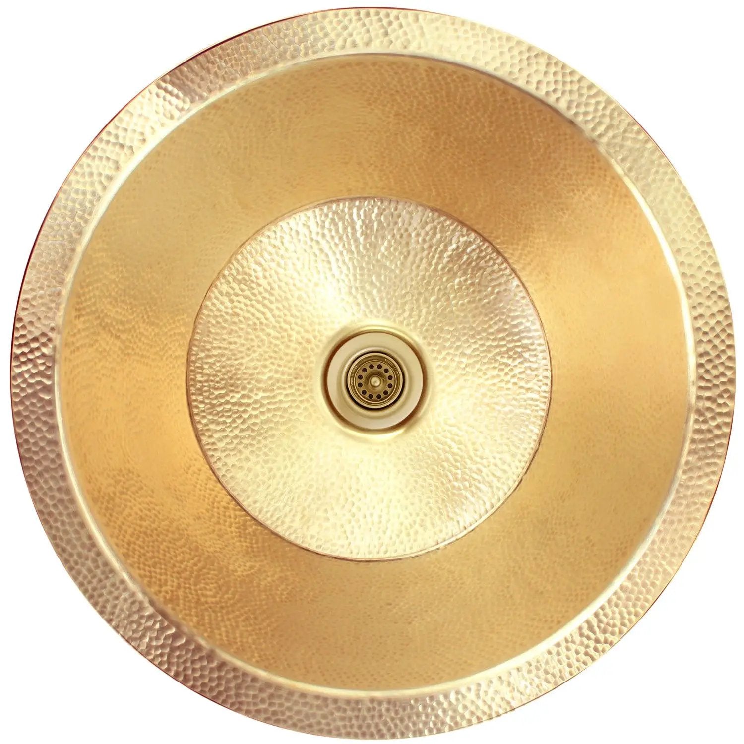 Linkasink Small Flat Round Builder's Series Drop-In or Undermount Sink 16" by Linkasink