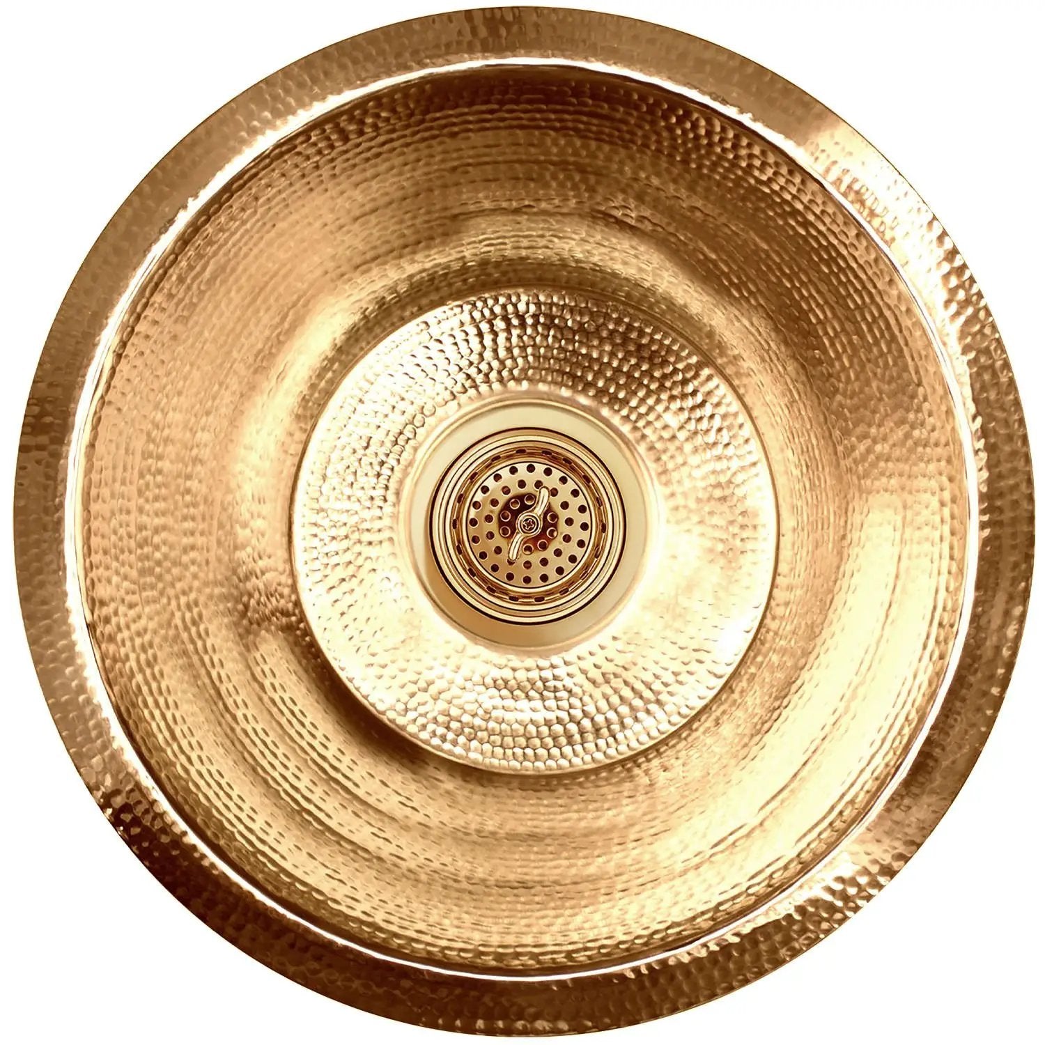 Linkasink Small Flat Round Builder's Series Drop-In or Undermount Sink 16" by Linkasink