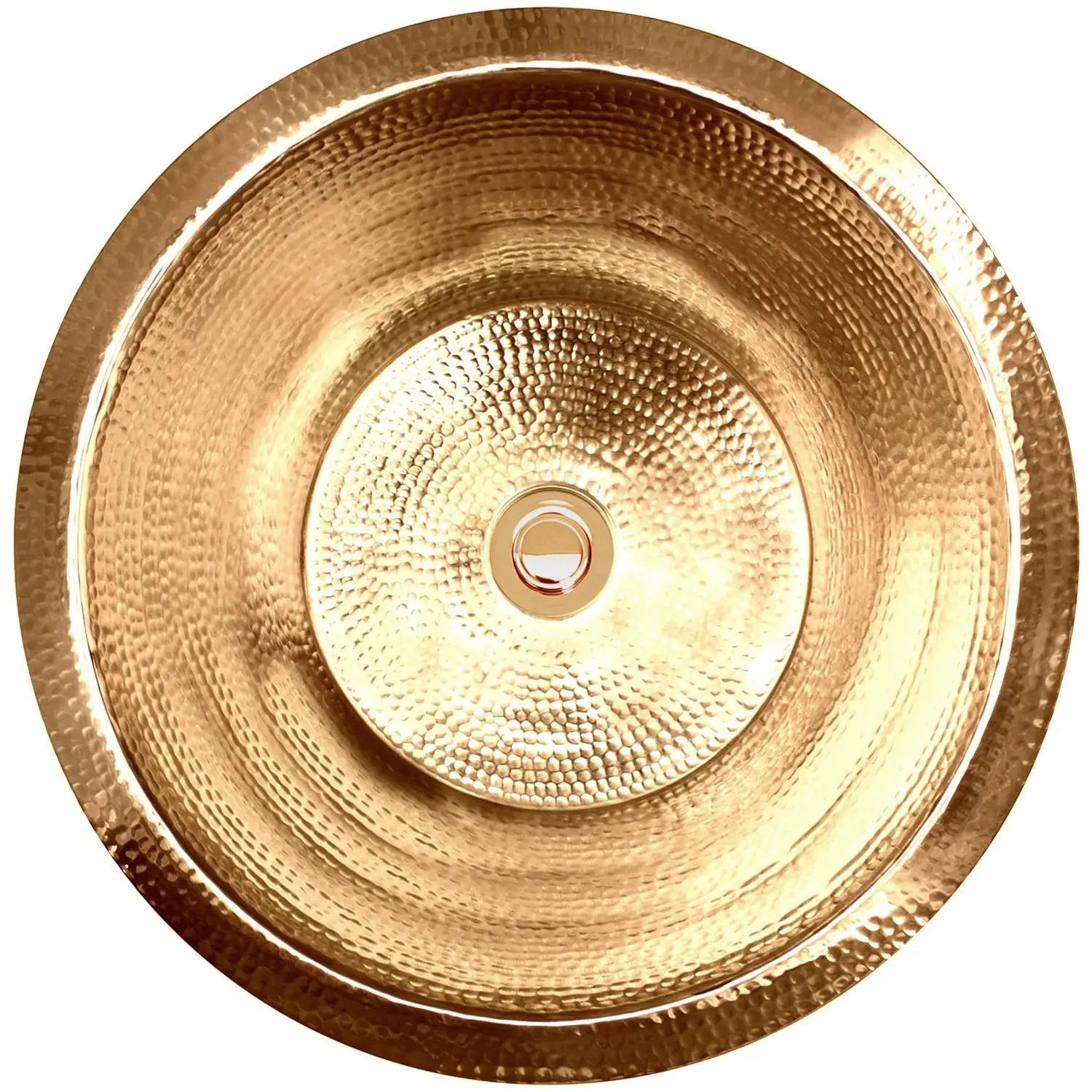 Linkasink Small Flat Round Builder's Series Drop-In or Undermount Sink 16" by Linkasink