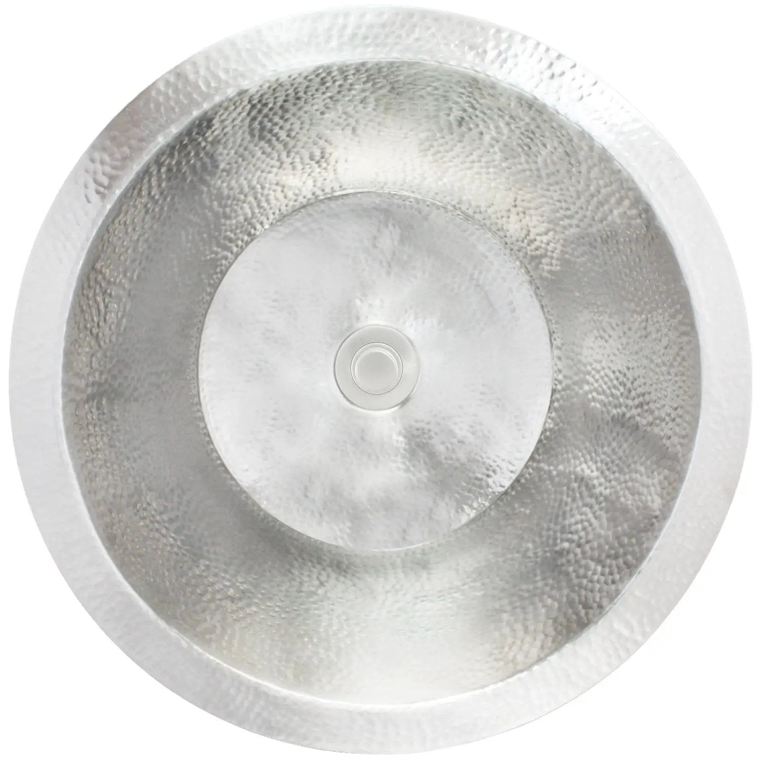 Linkasink Small Flat Round Builder's Series Drop-In or Undermount Sink 16" by Linkasink
