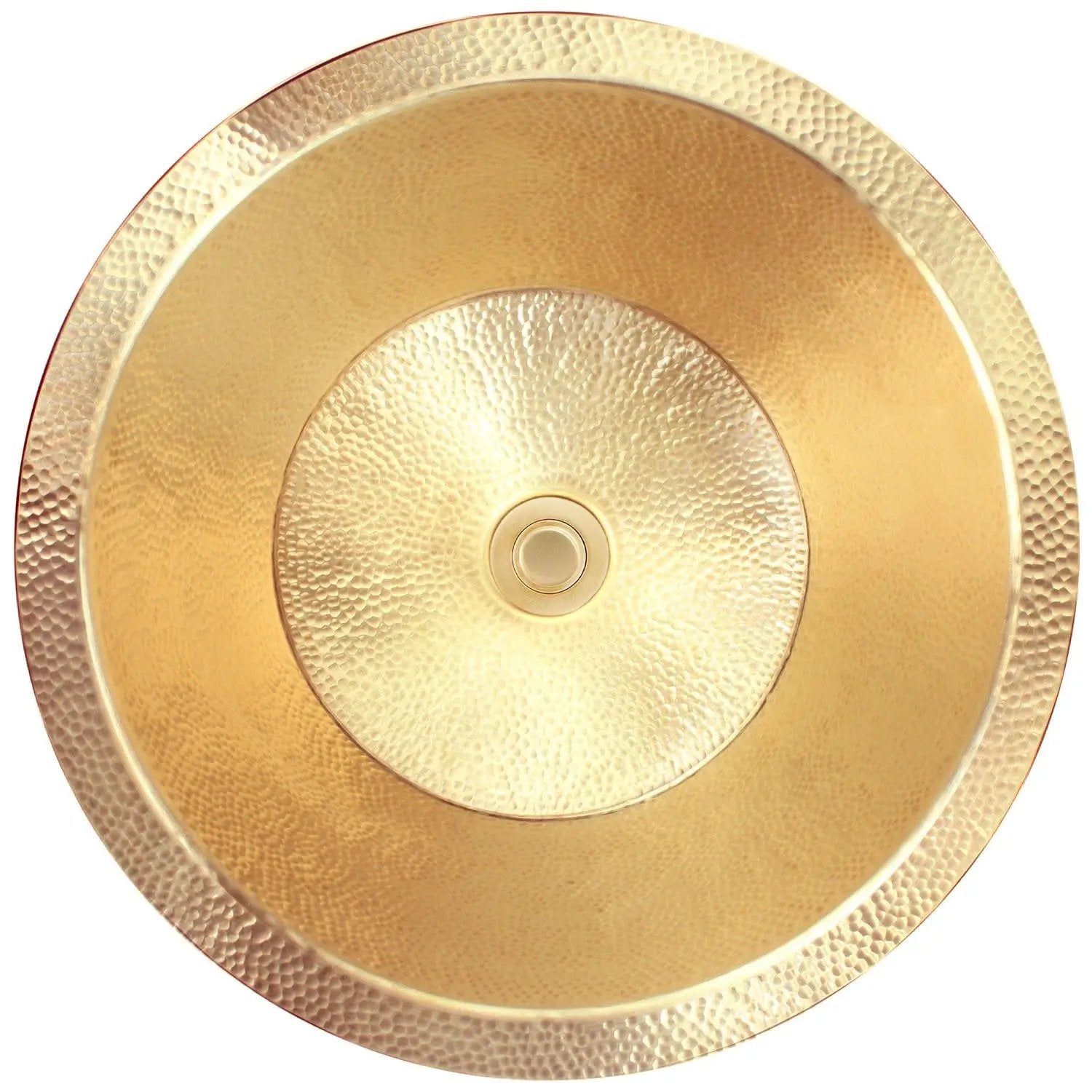 Linkasink Small Flat Round Builder's Series Drop-In or Undermount Sink 16" by Linkasink