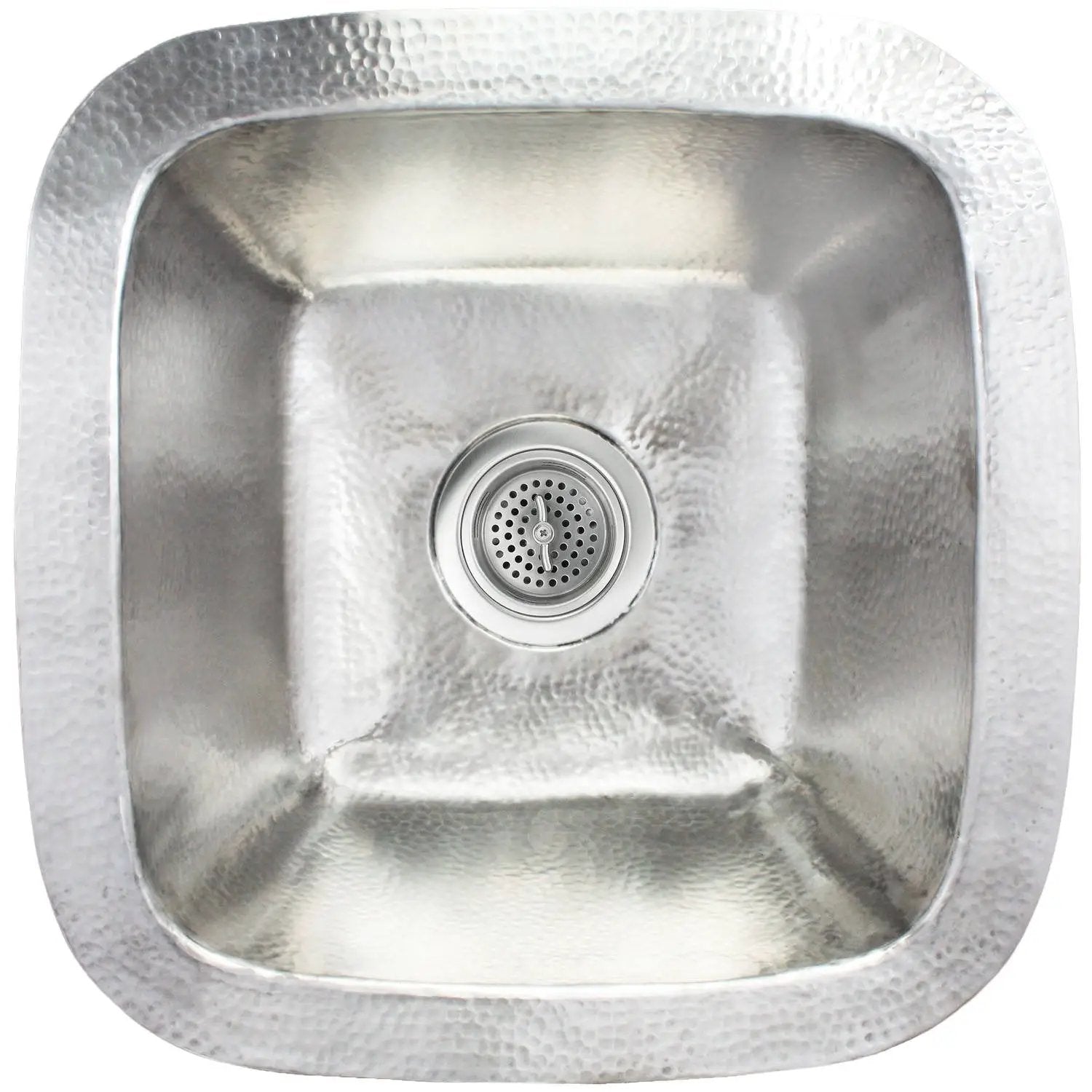 Linkasink Small Square Builder's Series Drop-In or Undermount Sink 16.5" by Linkasink