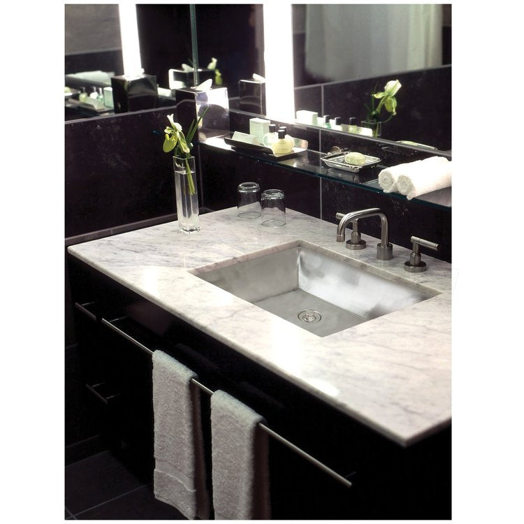 polished stainless steel sink