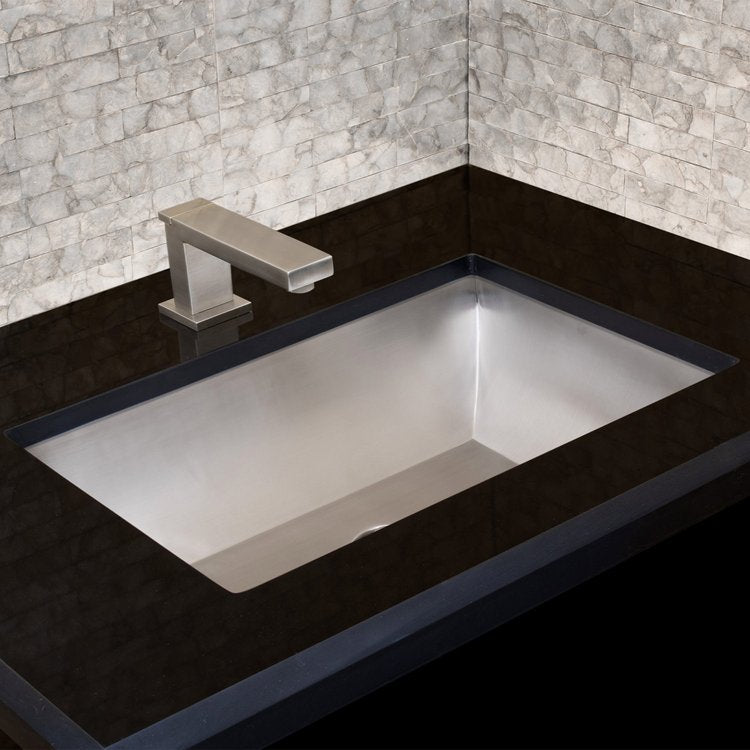 satin unlacquered brass sink