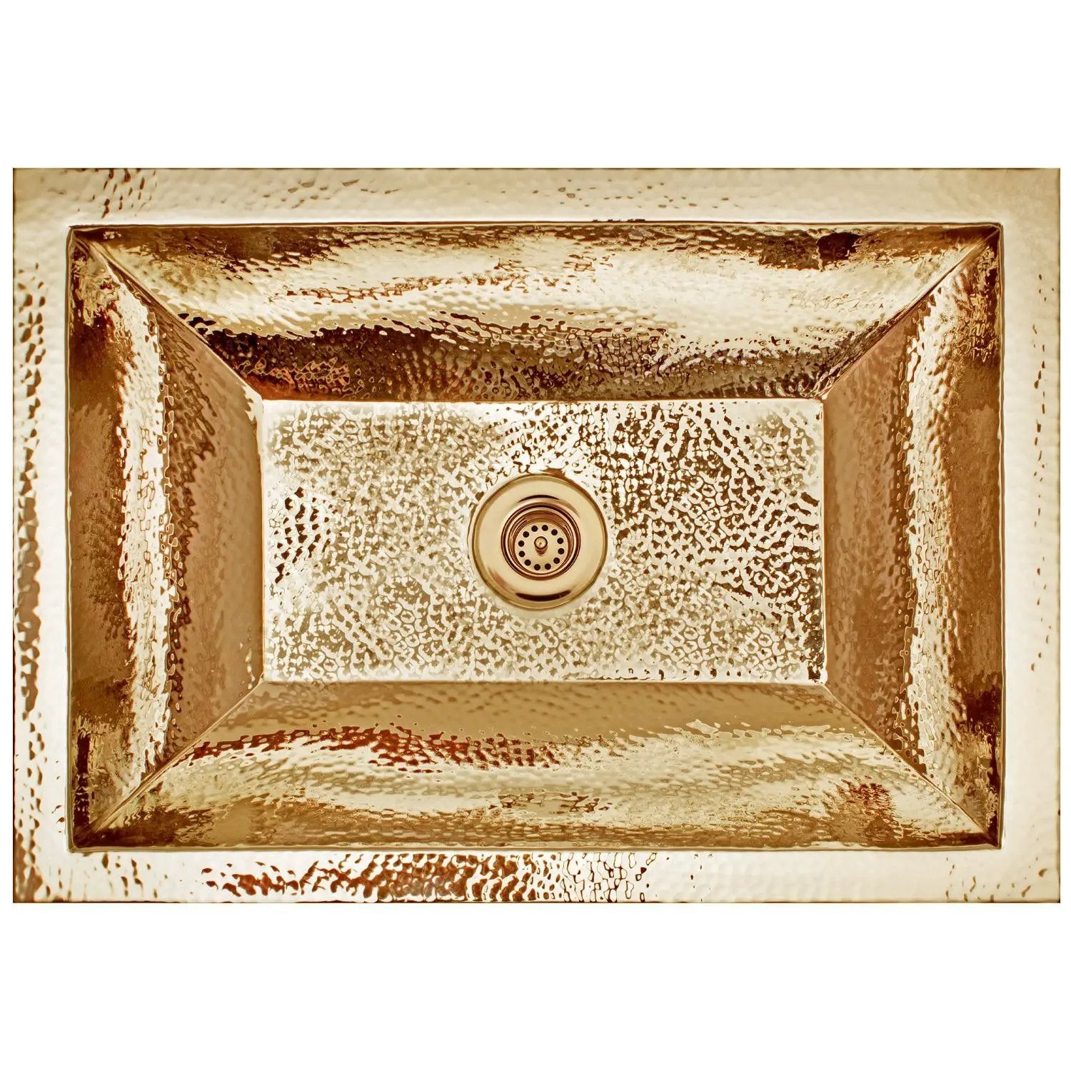 Linkasink Coco Hammered Builder's Series Drop-In or Undermount Sink 20.25" with 2" by Linkasink
