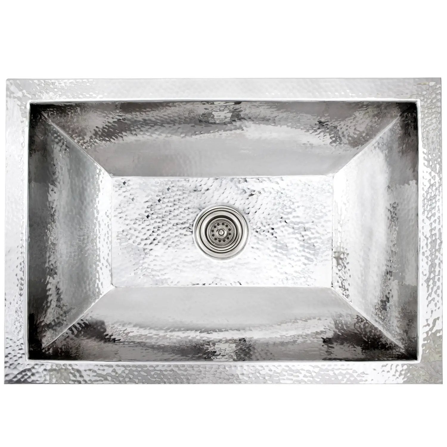 Linkasink Coco Hammered Builder's Series Drop-In or Undermount Sink 20.25" with 2" by Linkasink