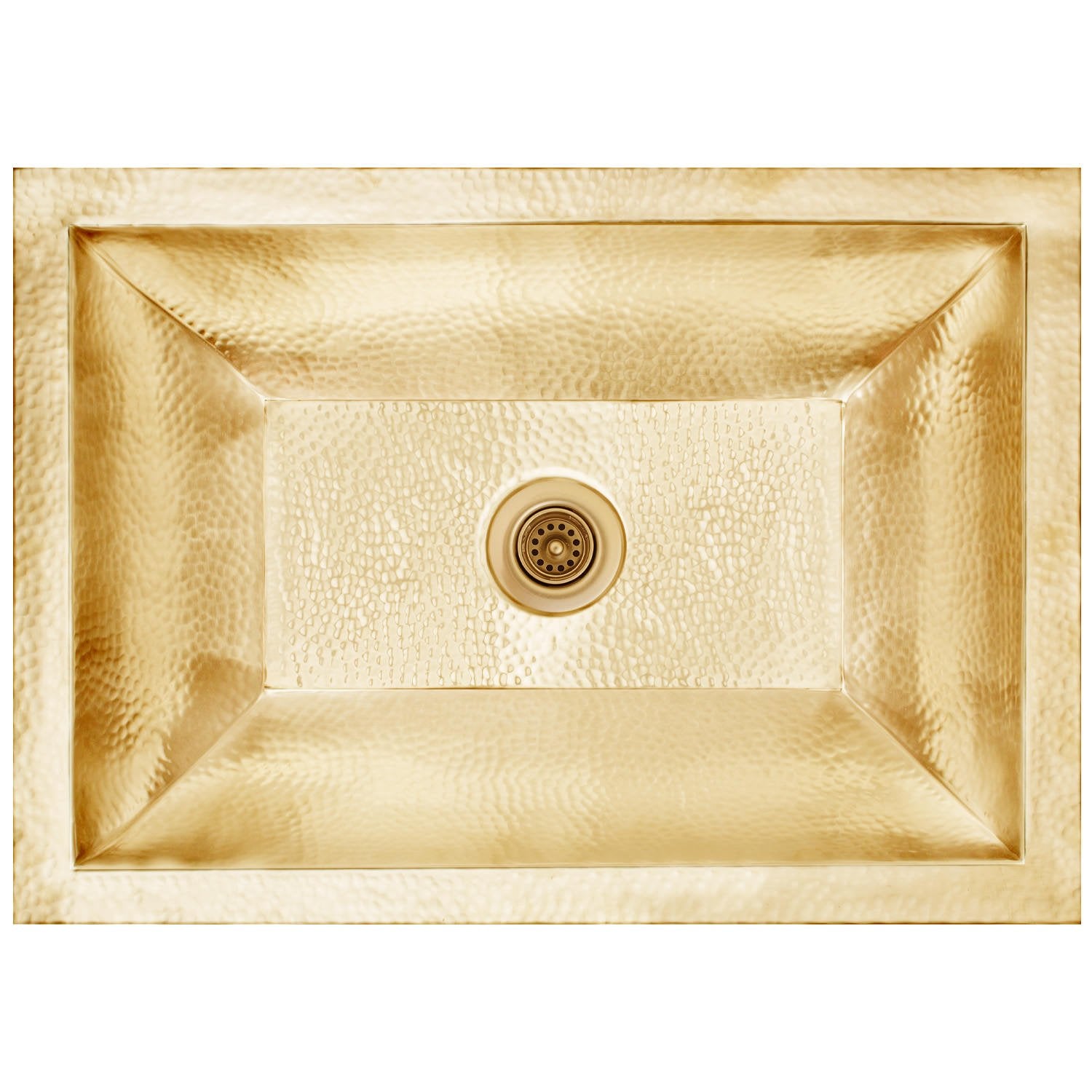 satin unlacquered brass sink