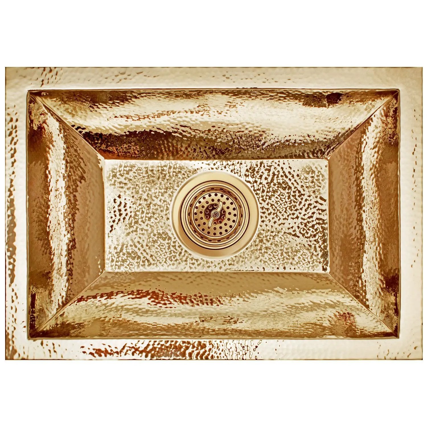Linkasink Coco Hammered Builder's Series Drop-In or Undermount Sink 20.25" with 3.5" by Linkasink