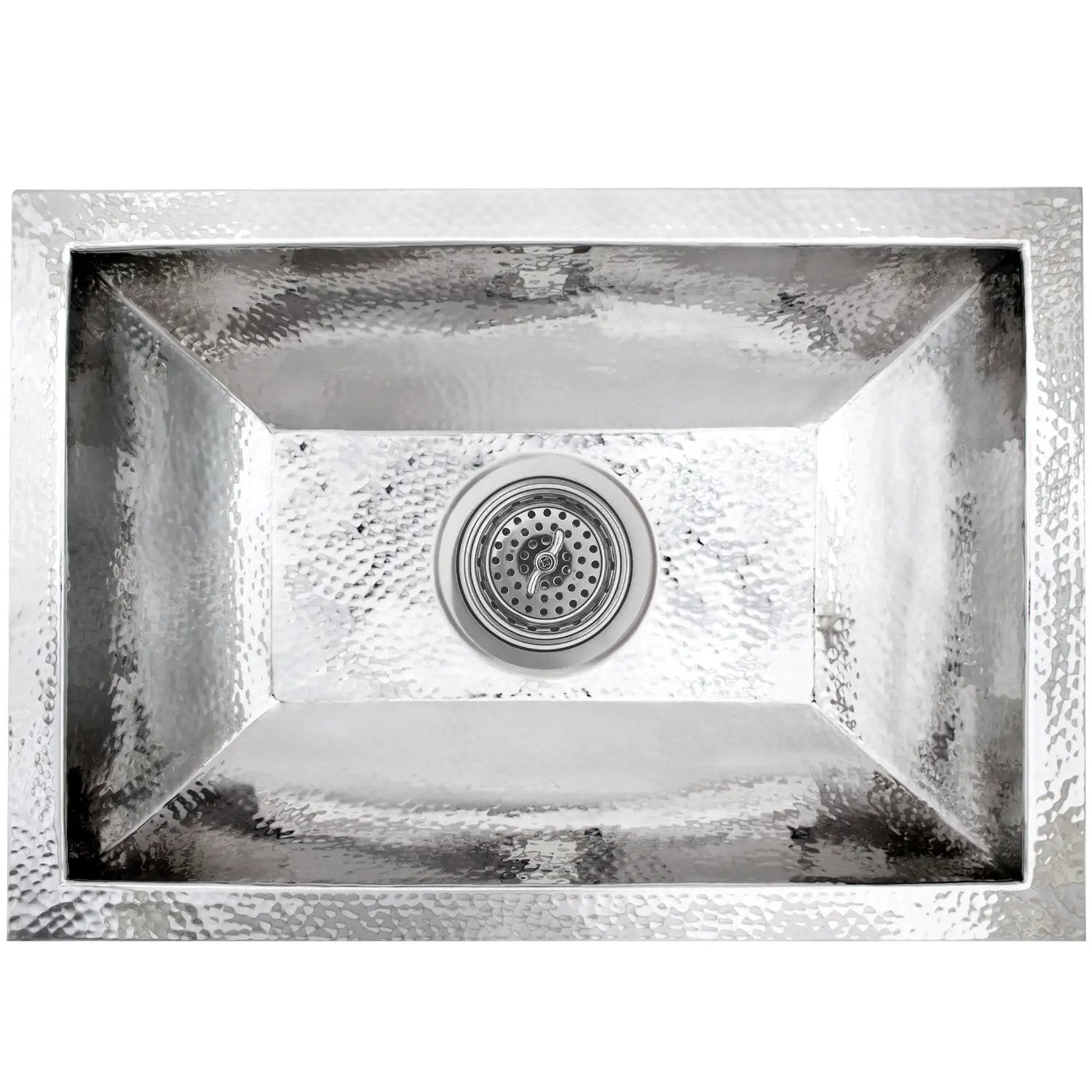 Linkasink Coco Hammered Builder's Series Drop-In or Undermount Sink 20.25" with 3.5" by Linkasink