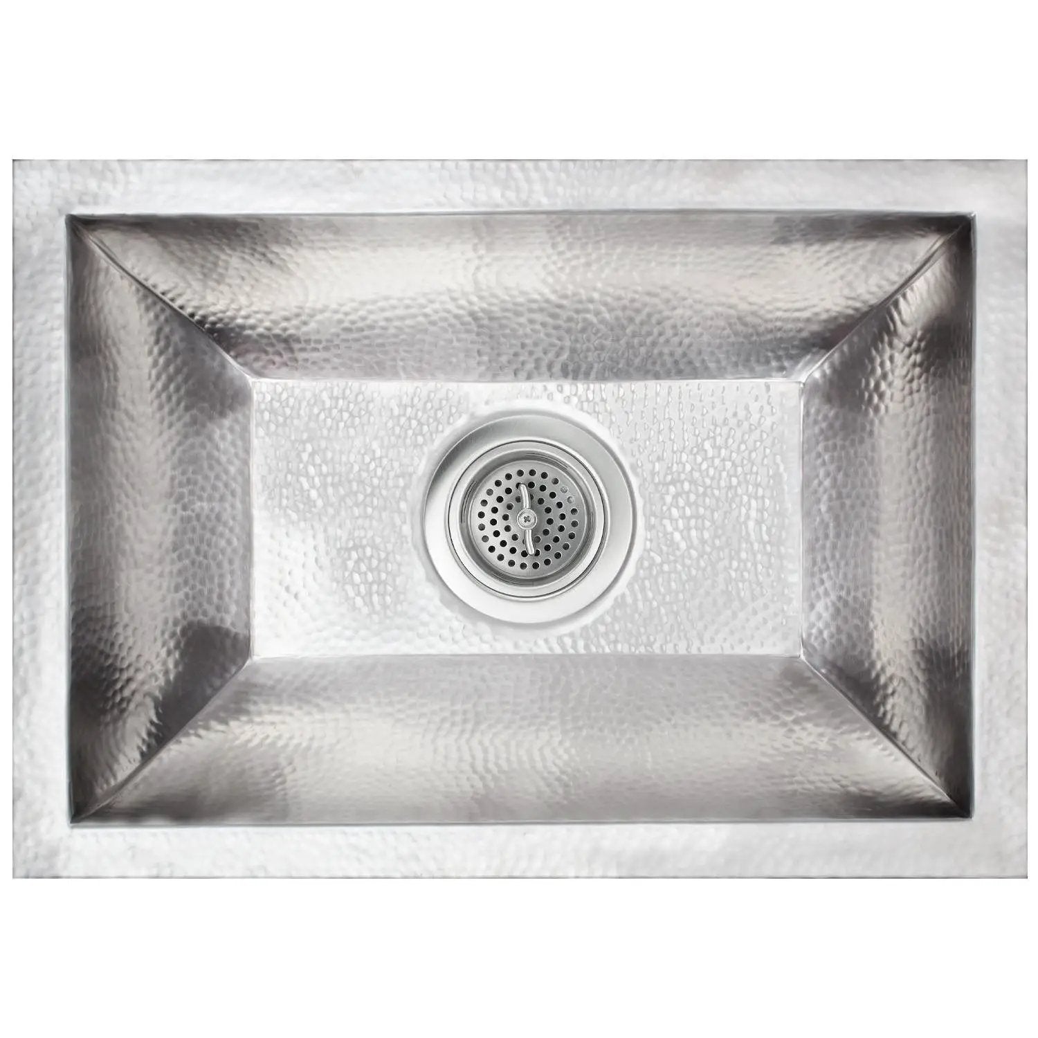 Linkasink Coco Hammered Builder's Series Drop-In or Undermount Sink 20.25" with 3.5" by Linkasink