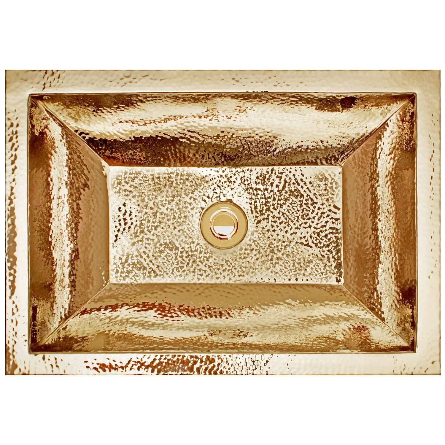 Linkasink Coco Hammered Builder's Series Drop-In or Undermount Sink 20.25" with 1.5" by Linkasink