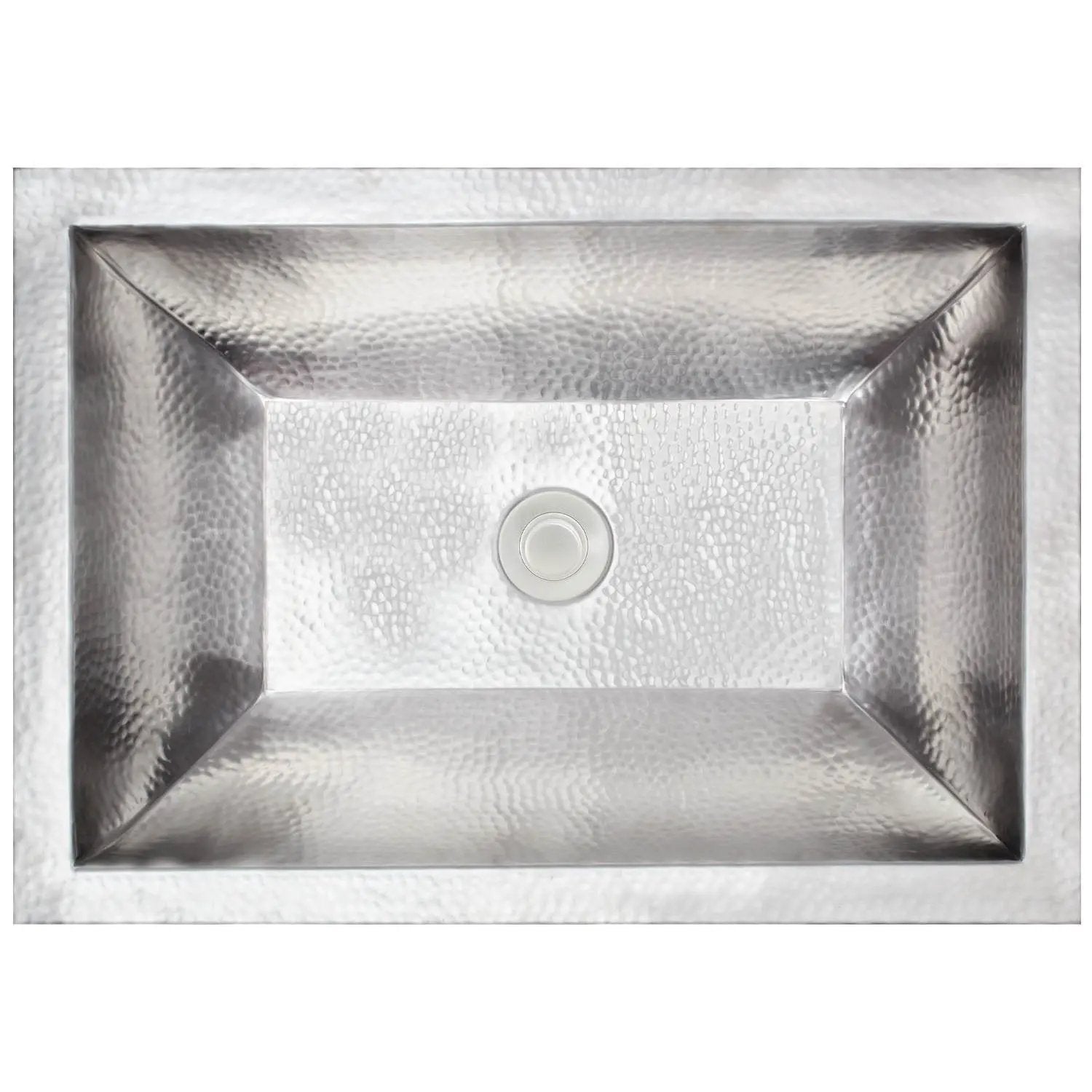 Linkasink Coco Hammered Builder's Series Drop-In or Undermount Sink 20.25" with 1.5" by Linkasink