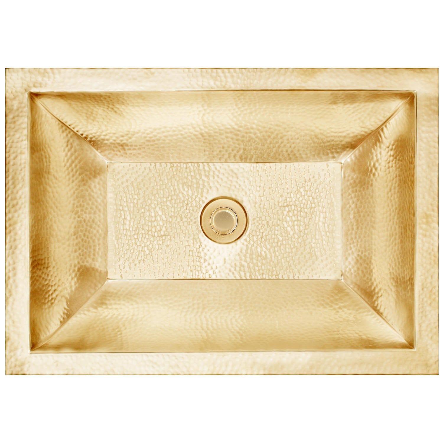 satin unlacquered brass sink