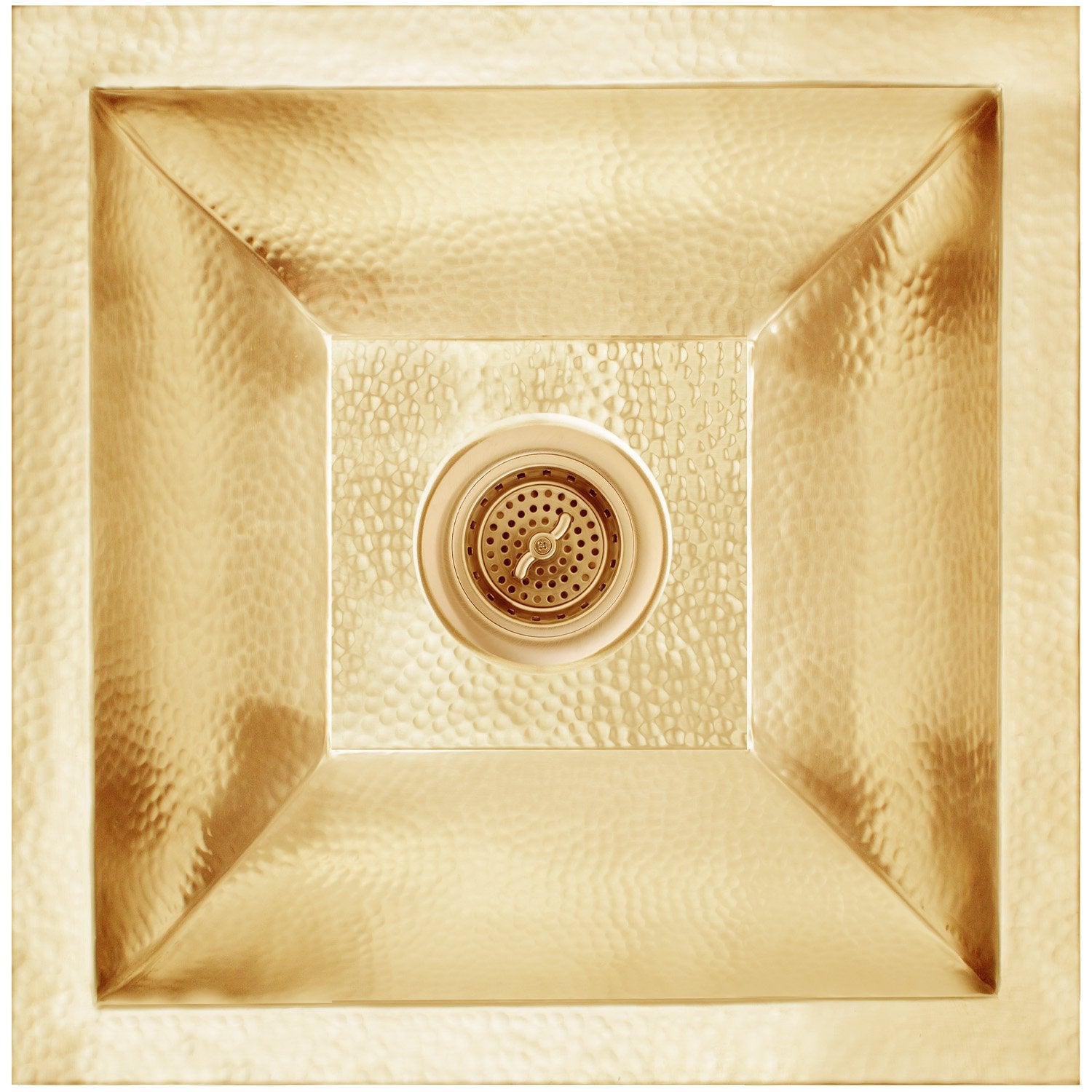 unlacquered brass sink