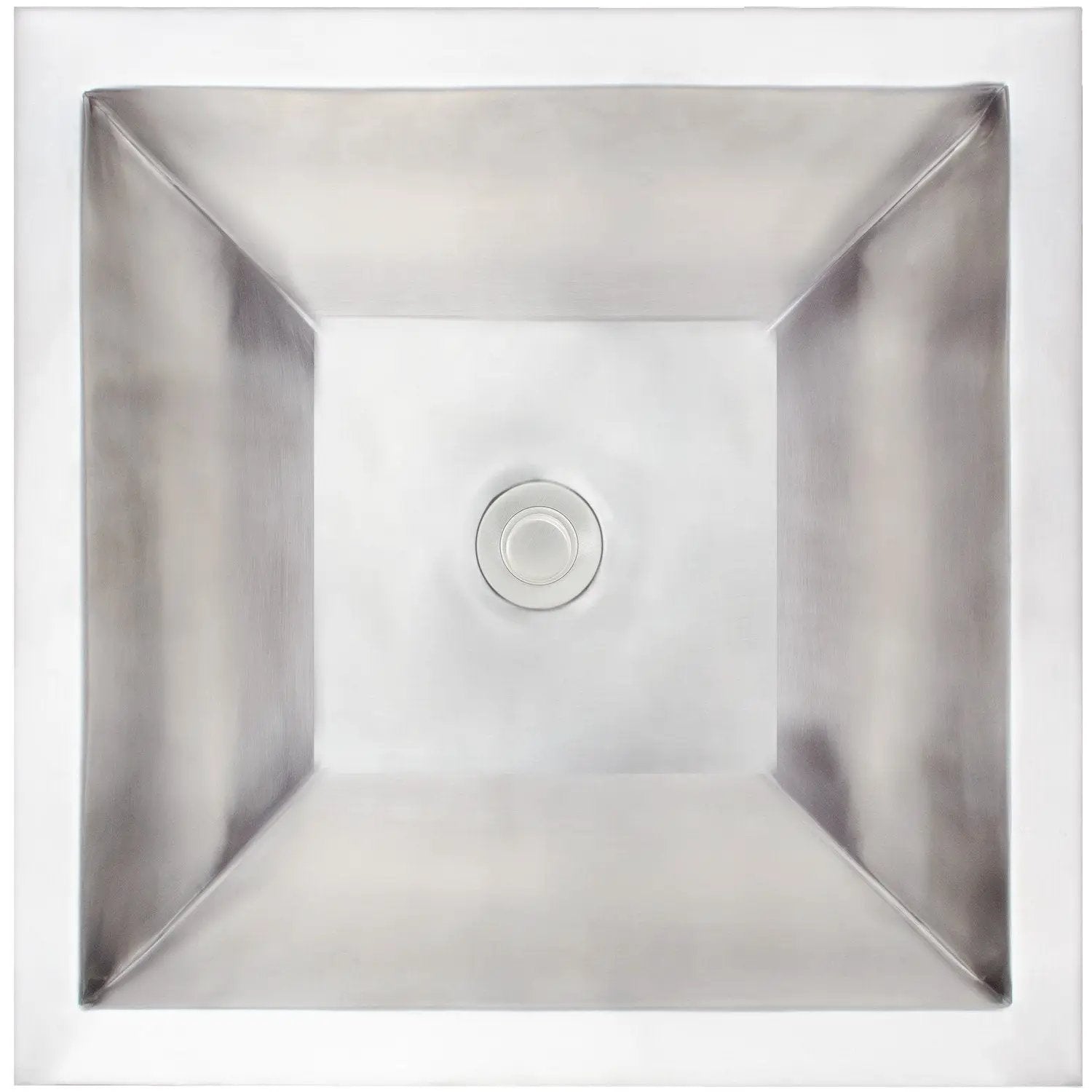 Linkasink Coco Square Smooth Builder's Series Drop-In or Undermount Sink 16" by Linkasink