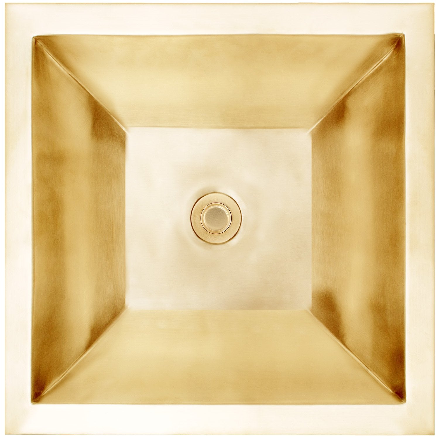 unlacquered brass sink