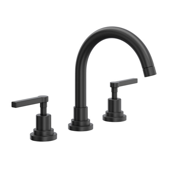 Rohl Lombardia Widespread Lavatory Faucet with C-Spout
