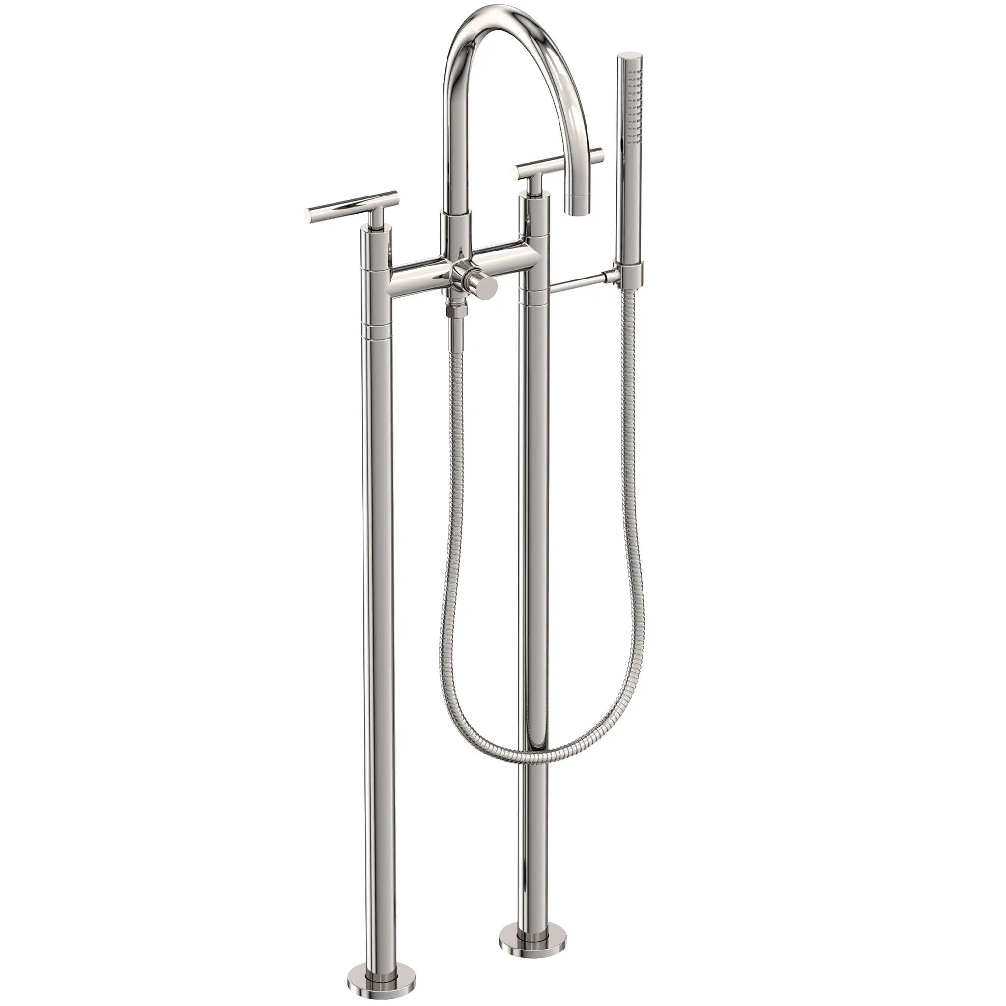 Newport Brass East Linear Exposed Tub & Hand Shower Set w/Risers by Newport Brass