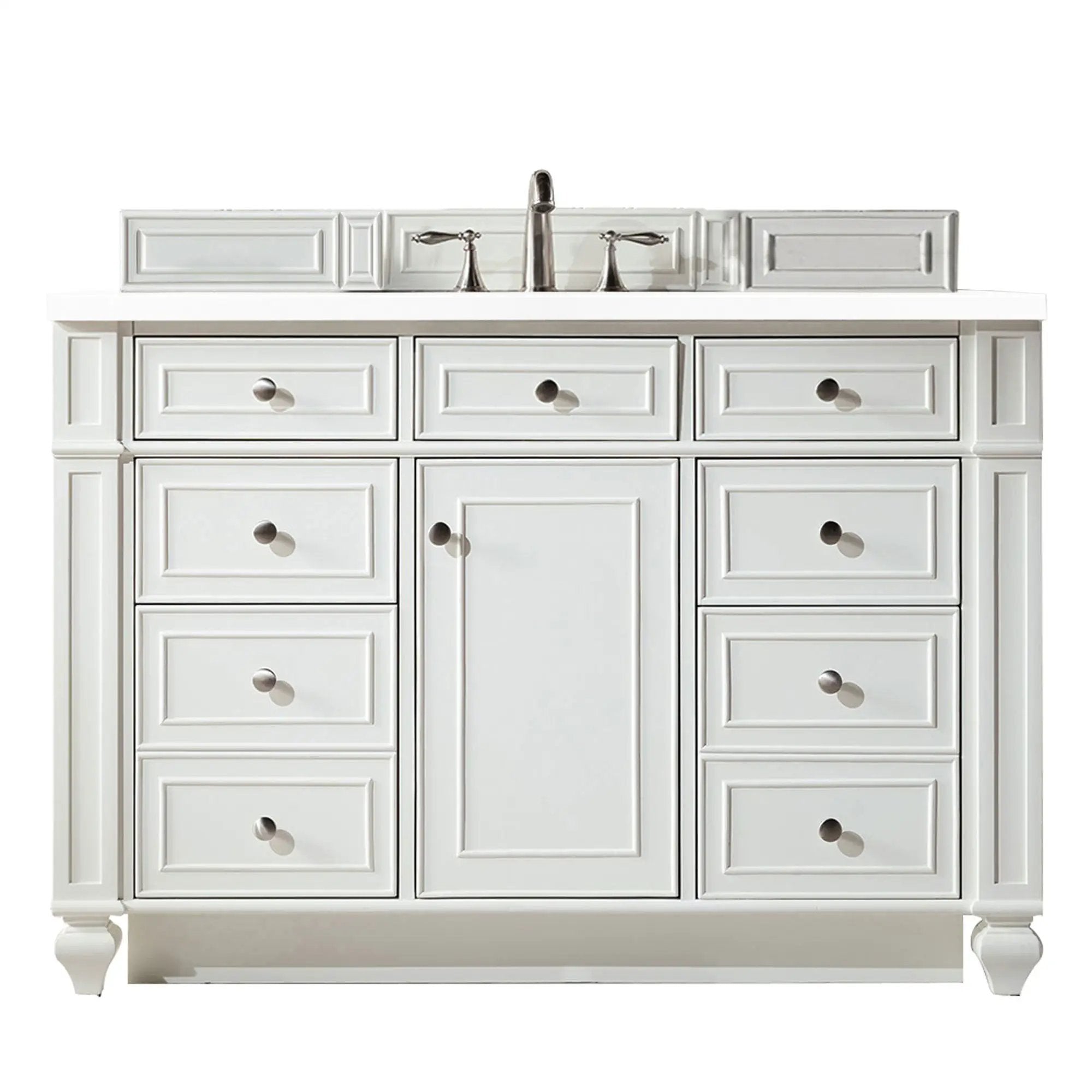 James Martin Bristol 48" Single Vanity Set - Bright White by James Martin Vanities