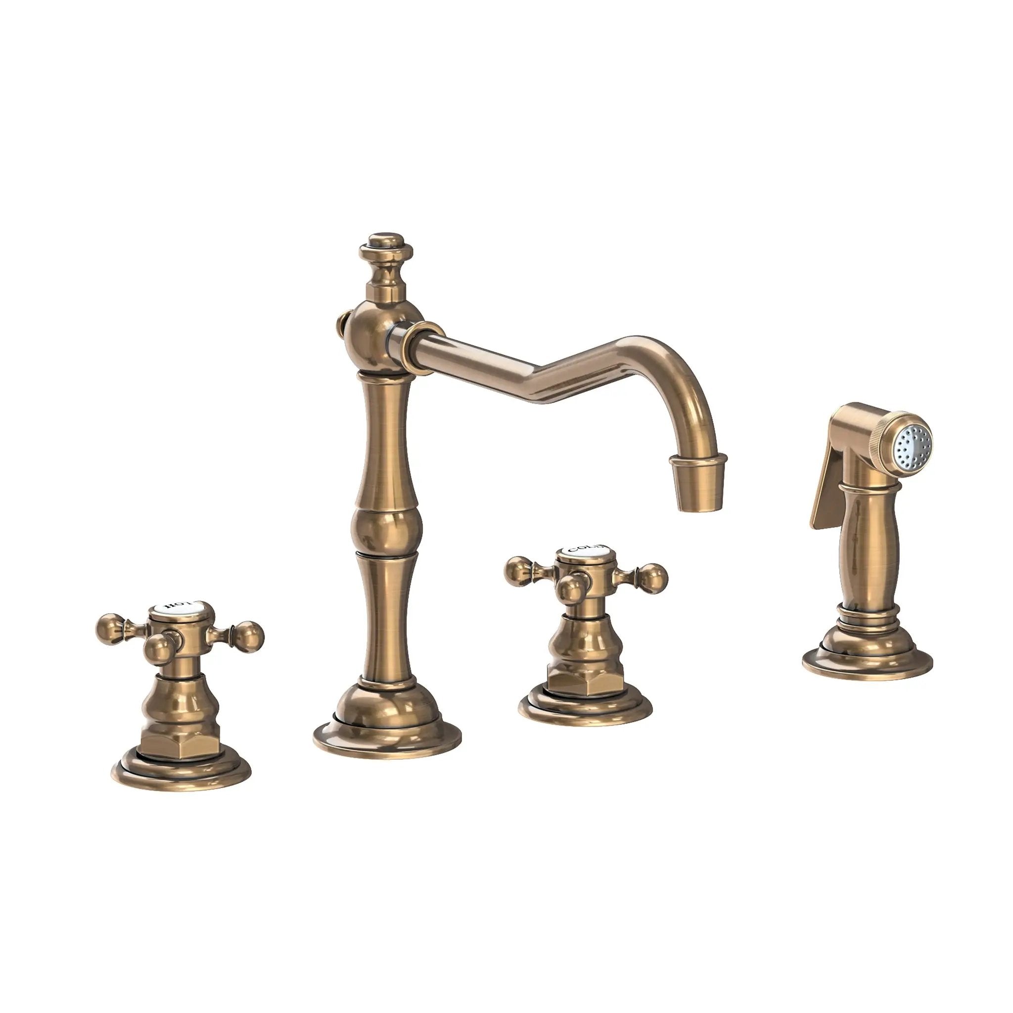 Newport Brass Chesterfield Kitchen Faucet with Side Spray by Newport Brass