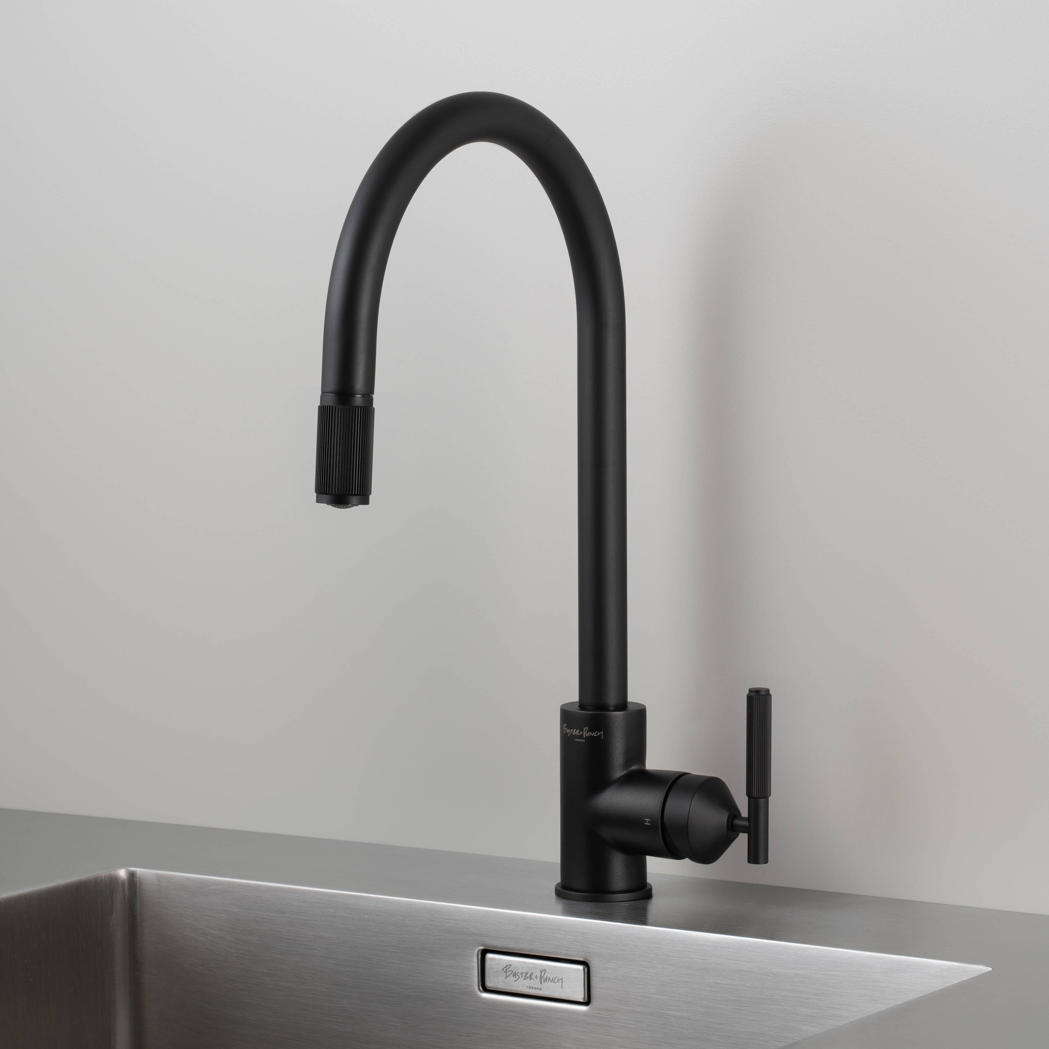 Buster + Punch Pull-out Mixer Linear Kitchen Faucet
