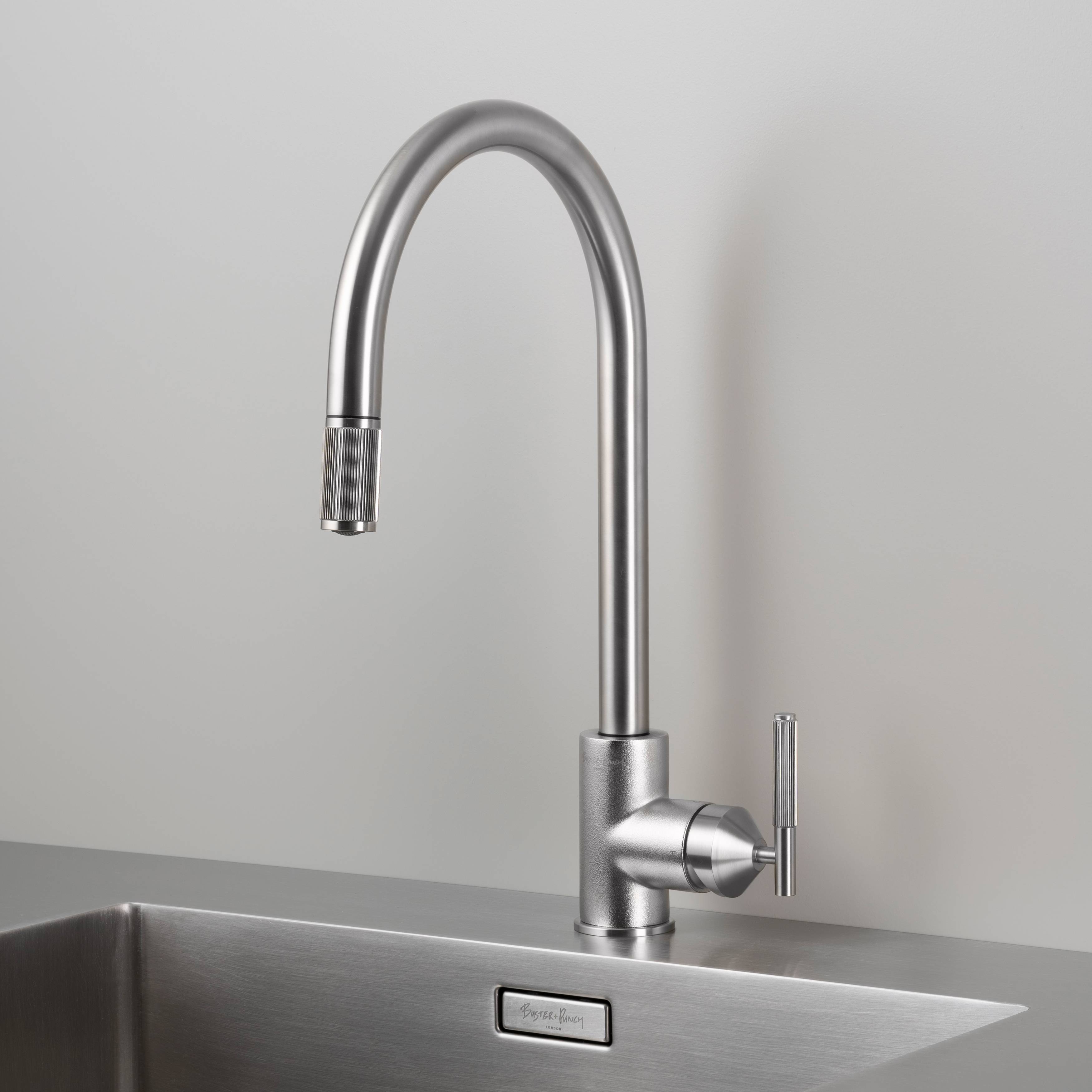 Buster + Punch Pull-out Mixer Linear Kitchen Faucet
