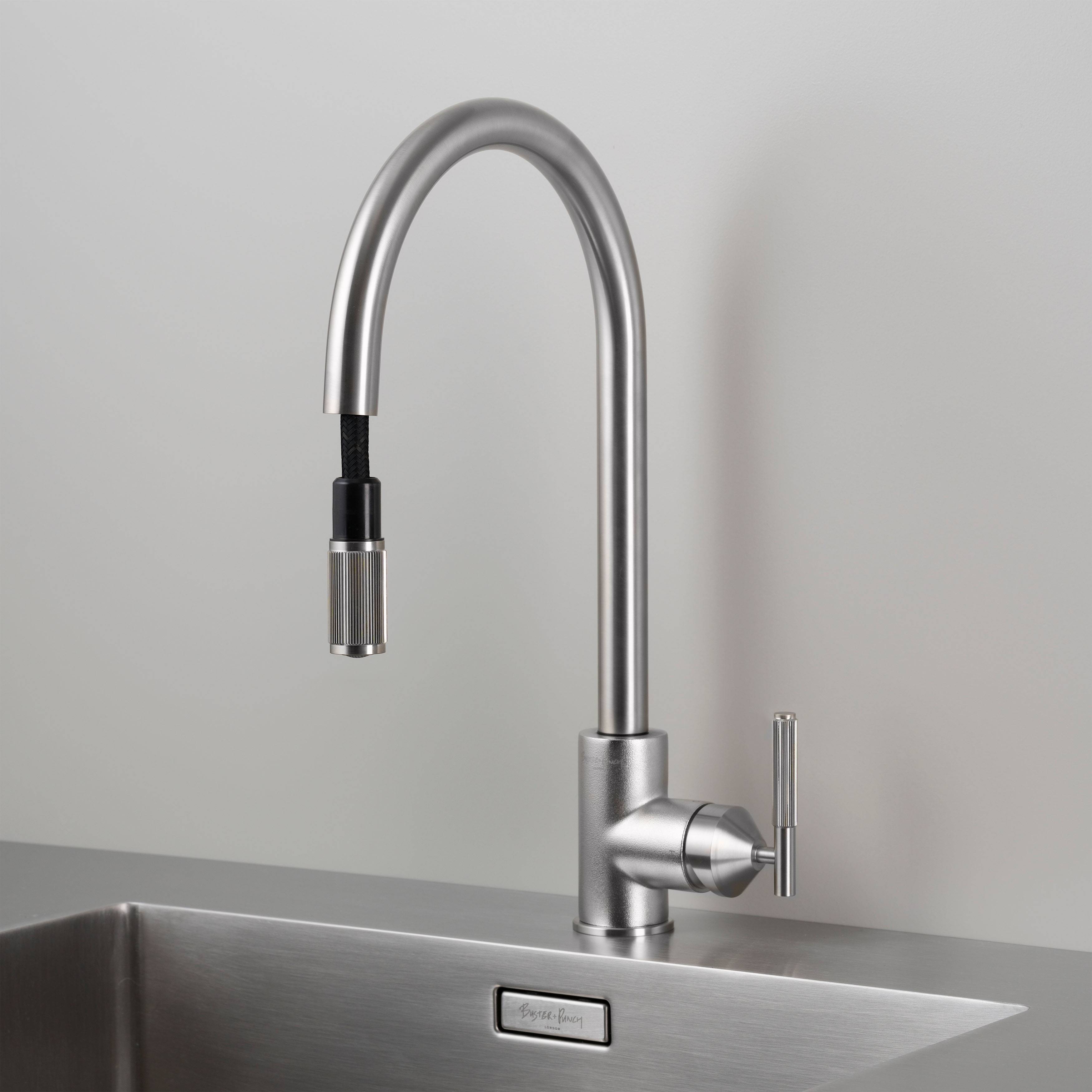steel kitchen faucet