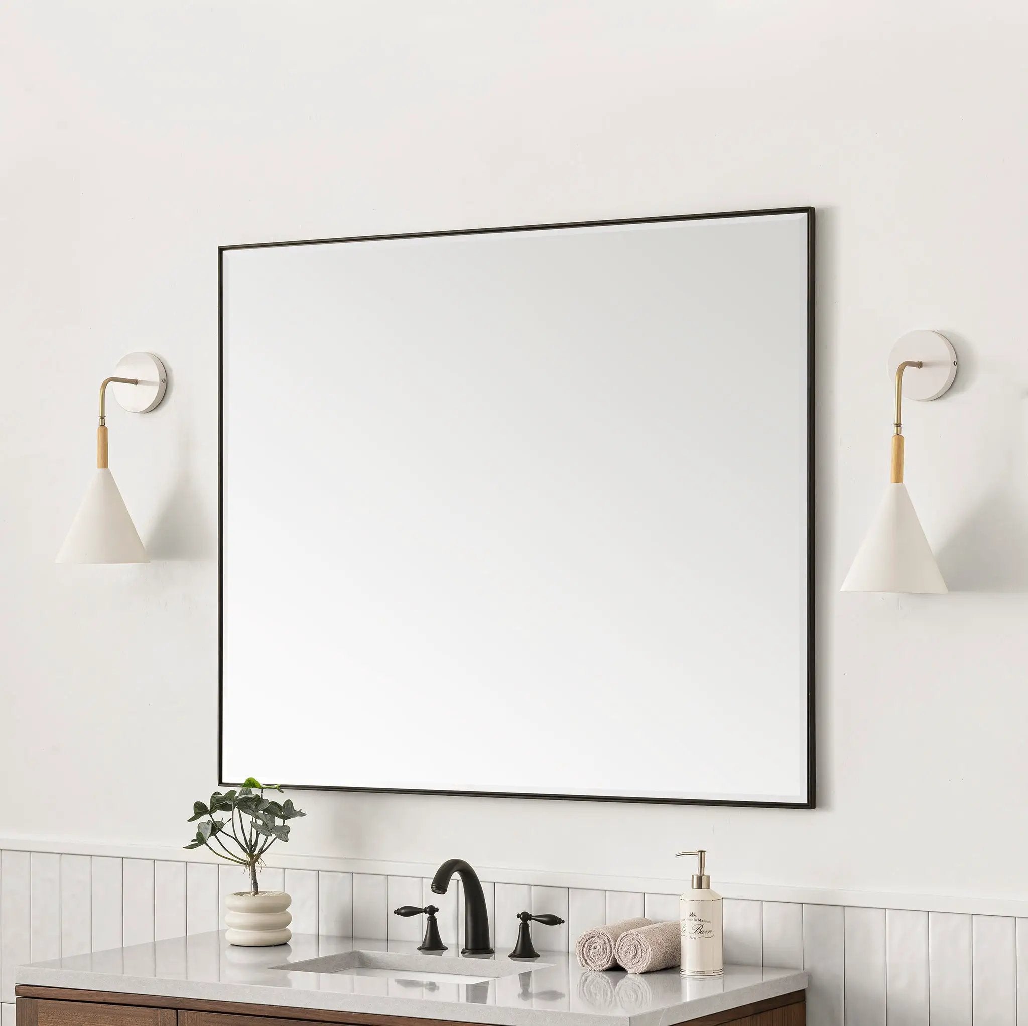 matte black mirror
