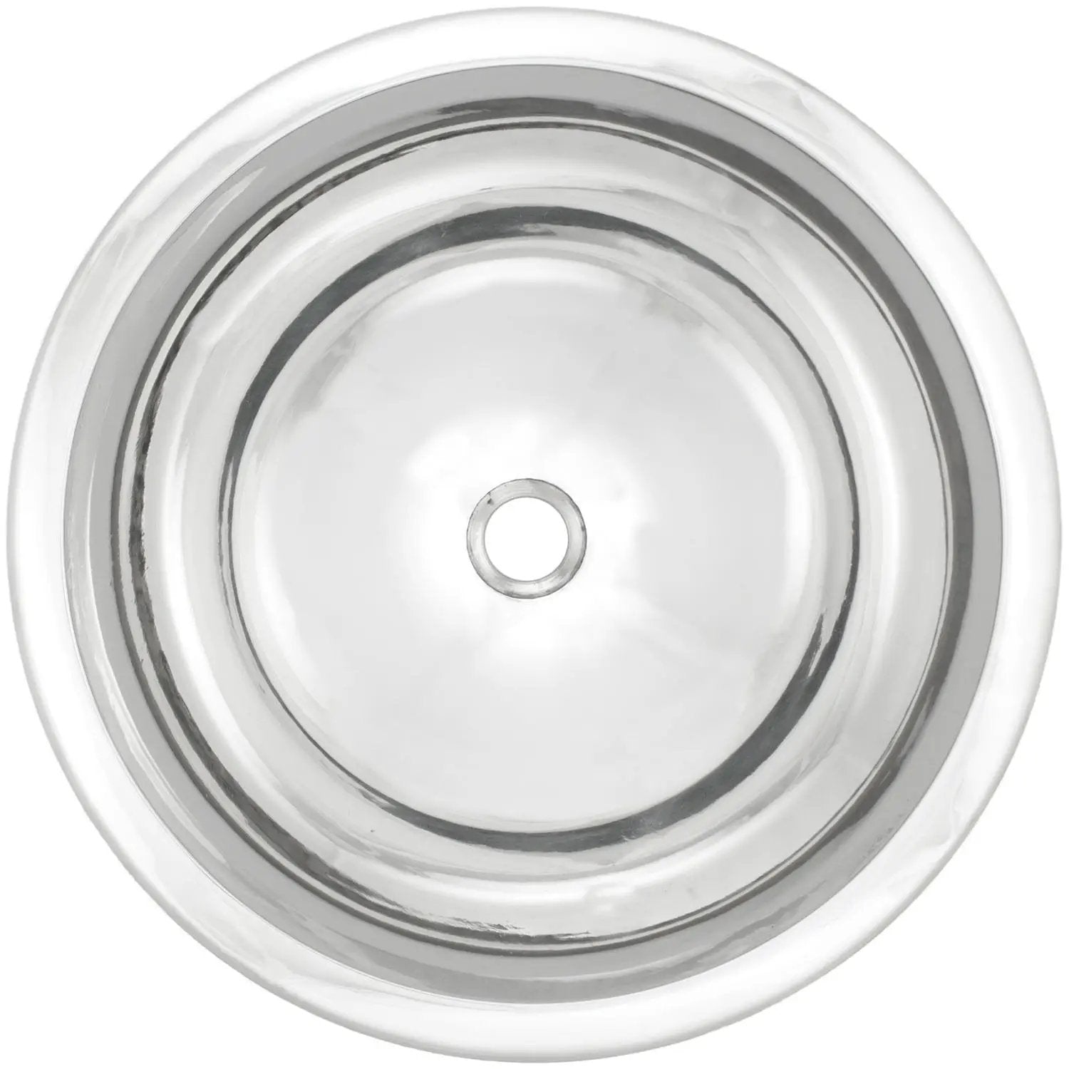 Linkasink Bronze Small Round Smooth Drop-In or Undermount Sink 13.75" by Linkasink