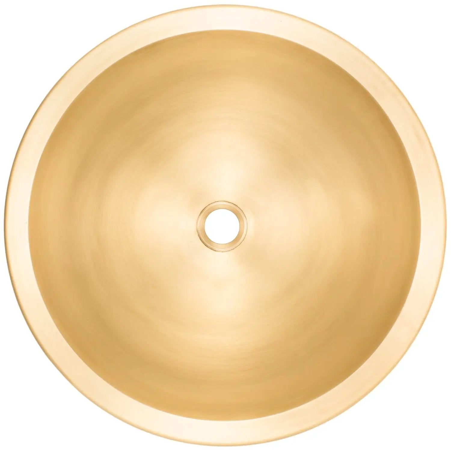 Linkasink Bronze Small Round Smooth Drop-In or Undermount Sink 13.75" by Linkasink