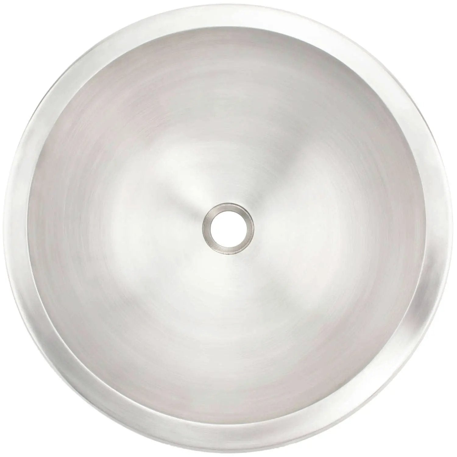 Linkasink Bronze Small Round Smooth Drop-In or Undermount Sink 13.75" by Linkasink