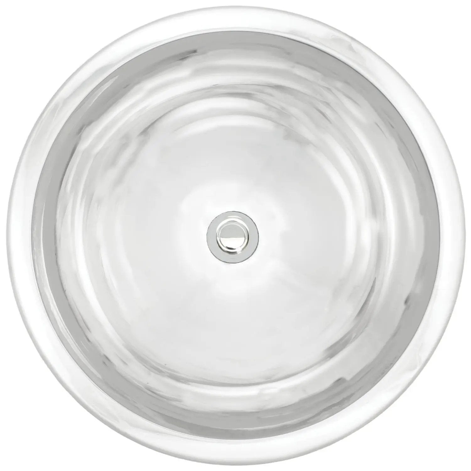 Linkasink Bronze Large Round Smooth Drop-In or Undermount Sink 17" by Linkasink