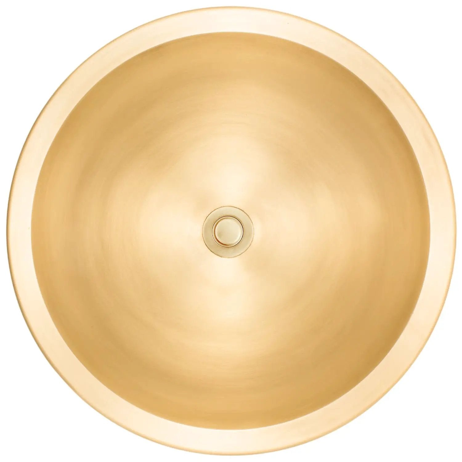 Linkasink Bronze Large Round Smooth Drop-In or Undermount Sink 17" by Linkasink