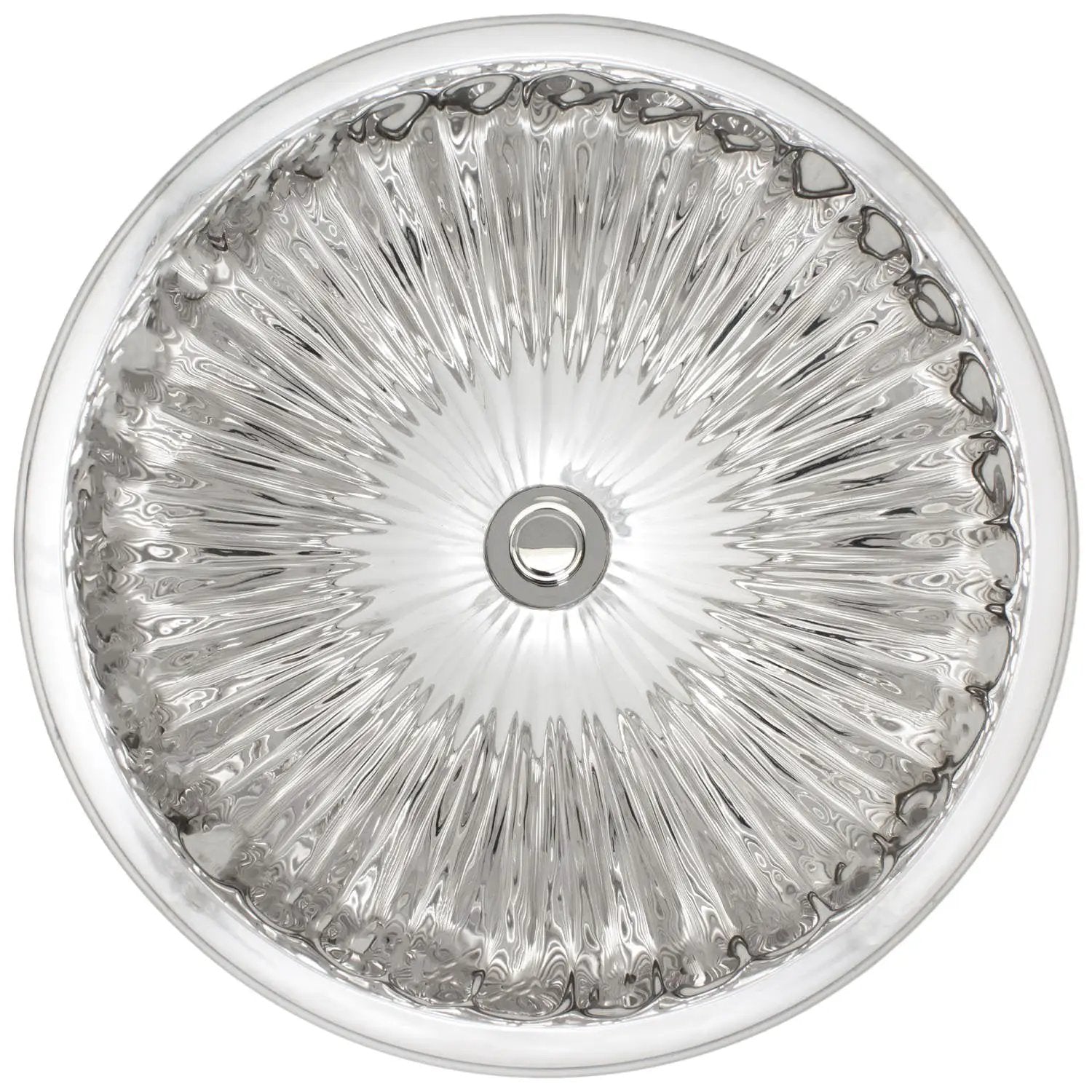Linkasink Bronze Large Round Fluted Drop-In or Undermount Sink 17" by Linkasink