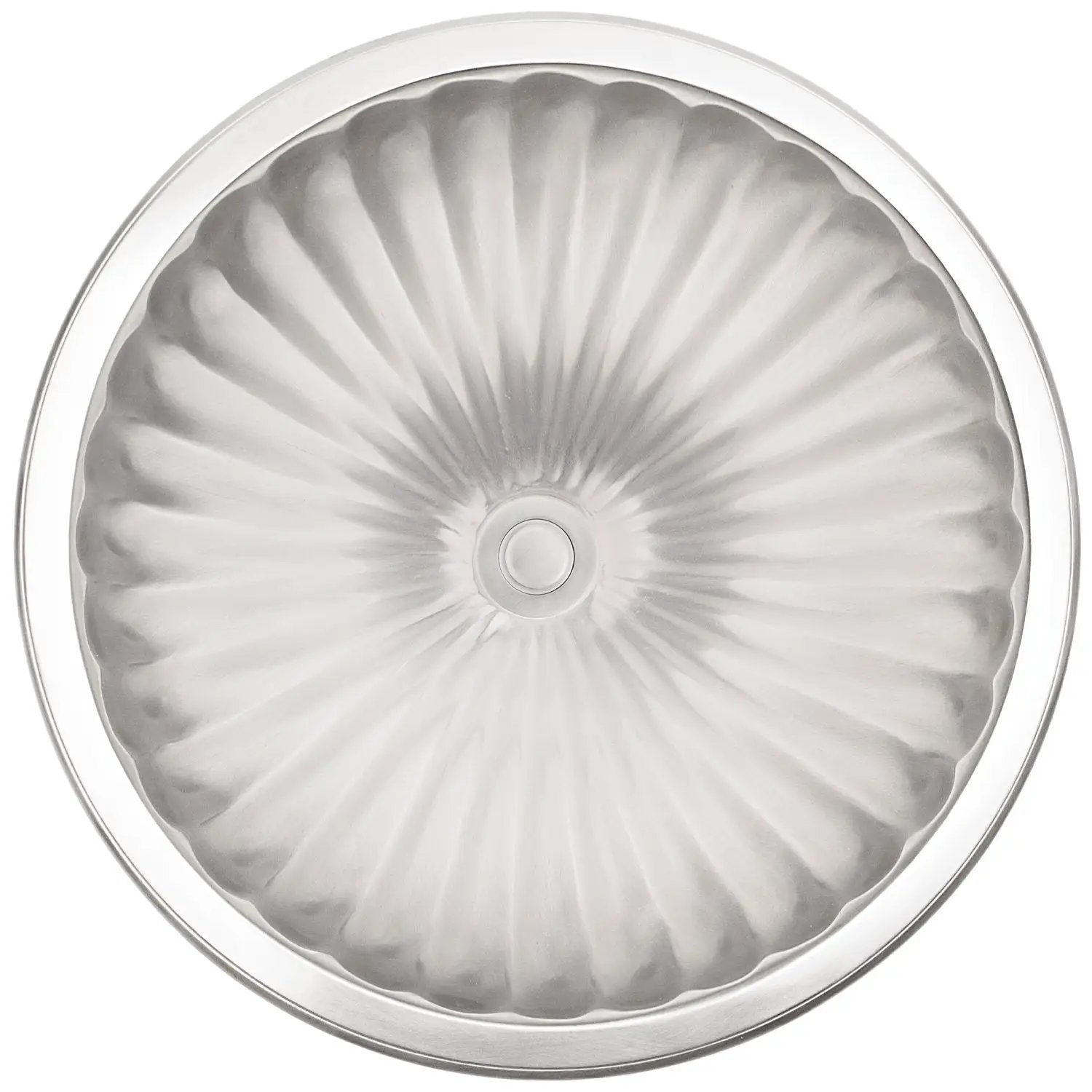 Linkasink Bronze Large Round Fluted Drop-In or Undermount Sink 17" by Linkasink