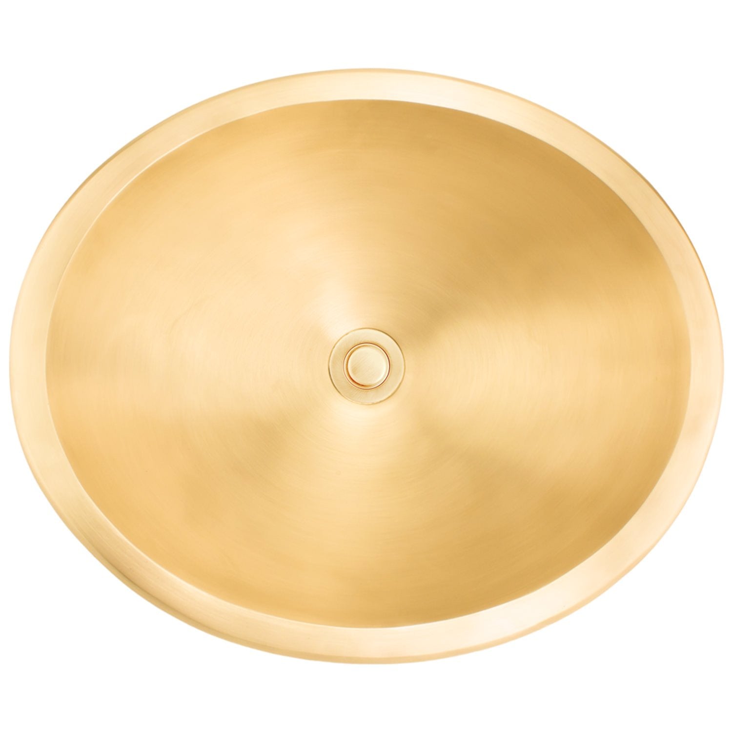 Linkasink Bronze oval smooth Drop-In or Undermount Sink 18"