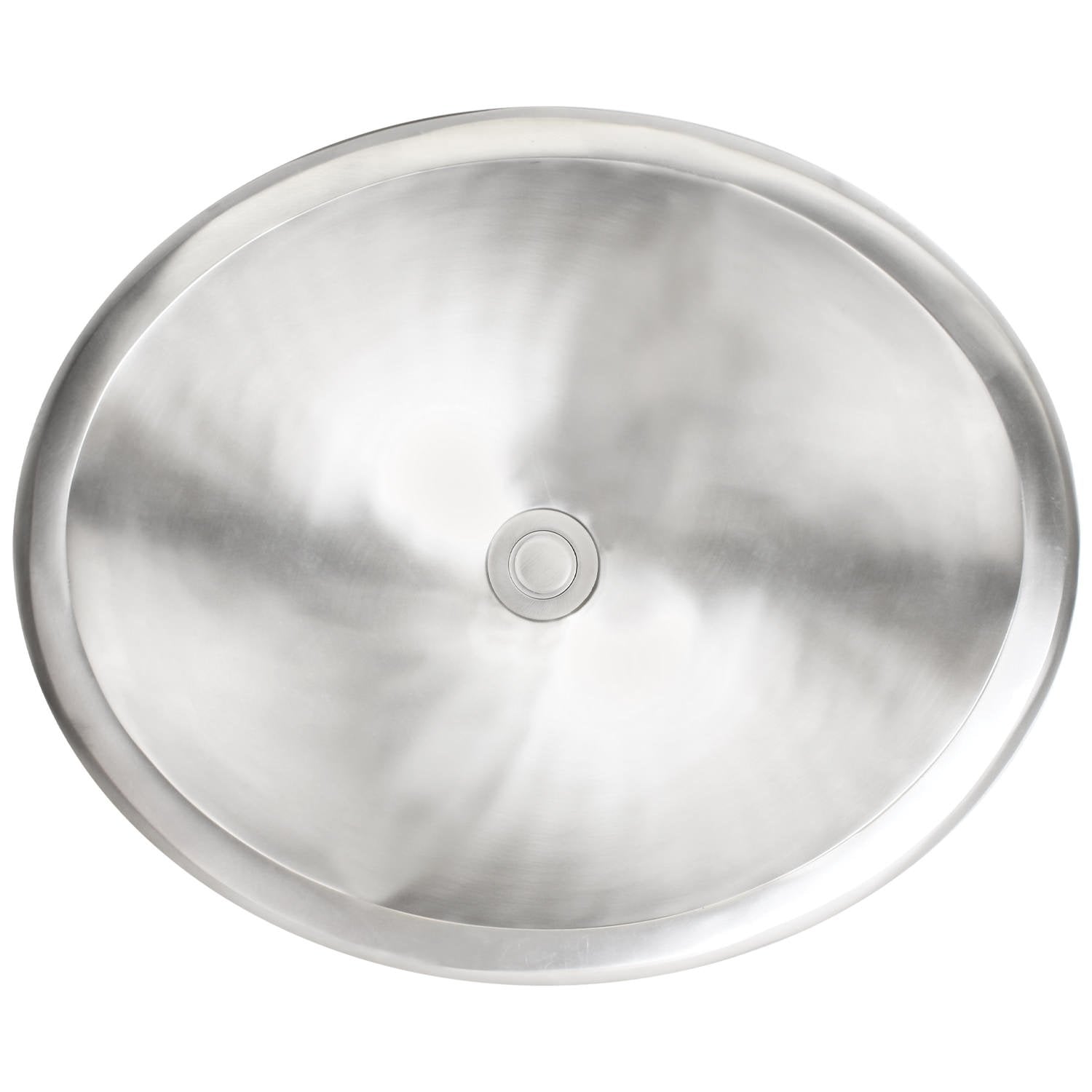 Linkasink Bronze oval smooth Drop-In or Undermount Sink 18"