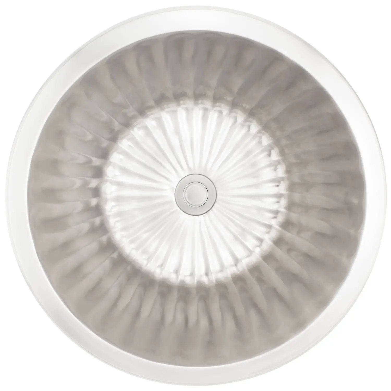Linkasink Bronze Round Flat Bottom Fluted Drop-In or Undermount Sink 17" by Linkasink