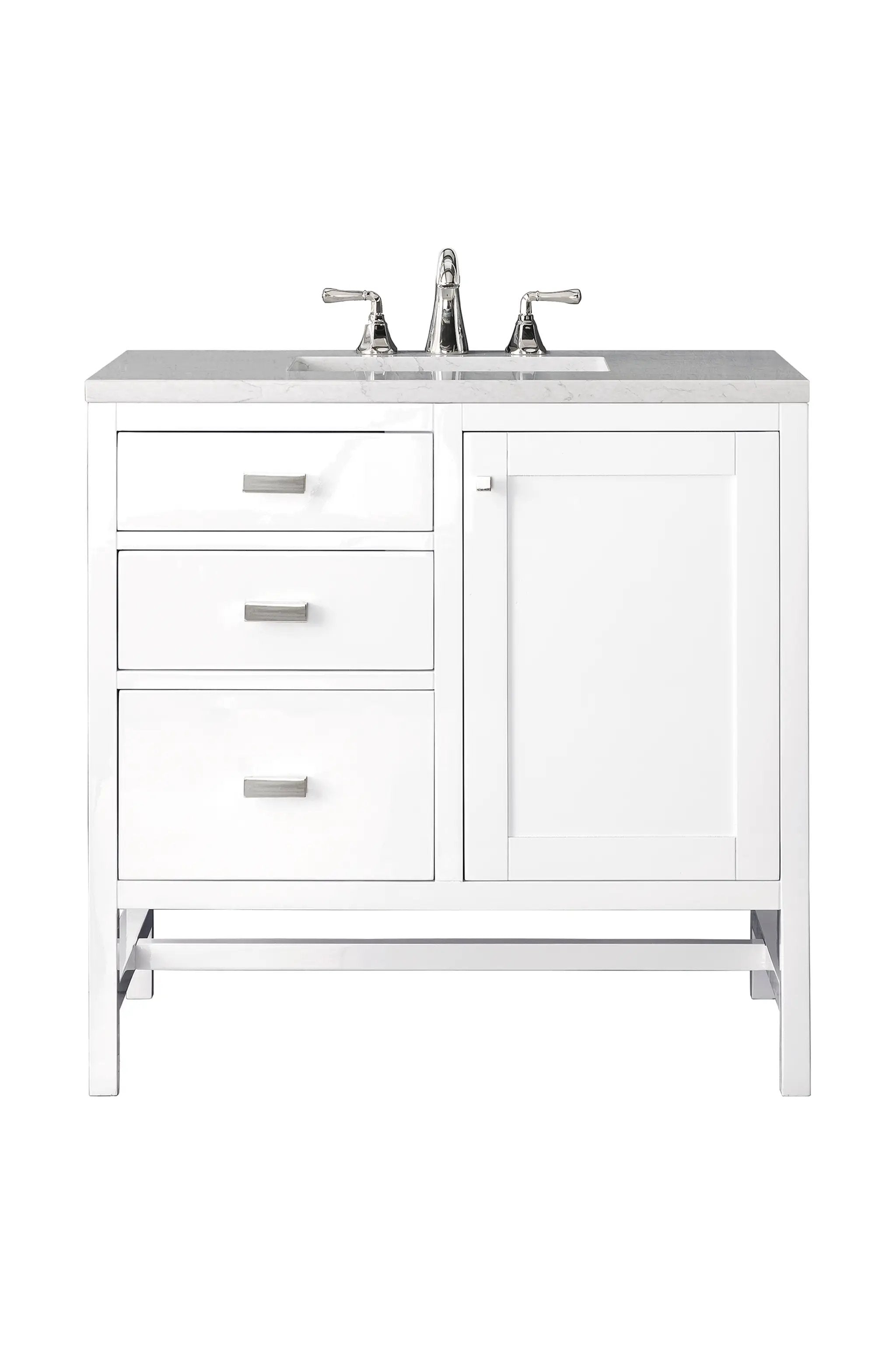 James Martin Addison 36" Single Vanity Set - Glossy White by James Martin Vanities