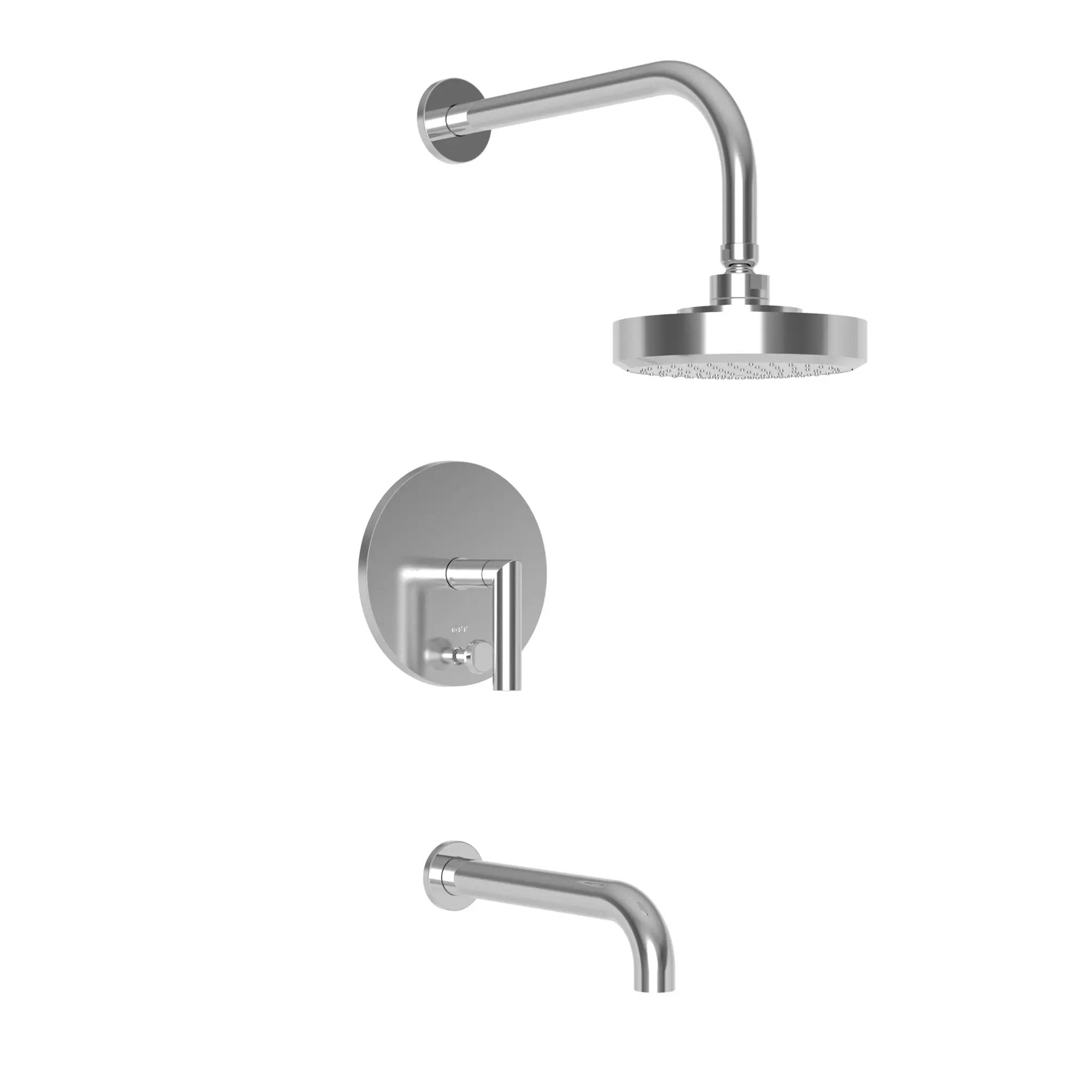 polished chrome shower trim set