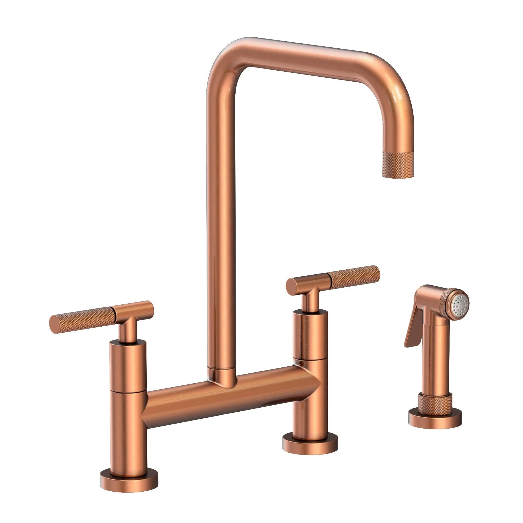 Newport Brass Muncy Kitchen Bridge Faucet with Side Spray by Newport Brass
