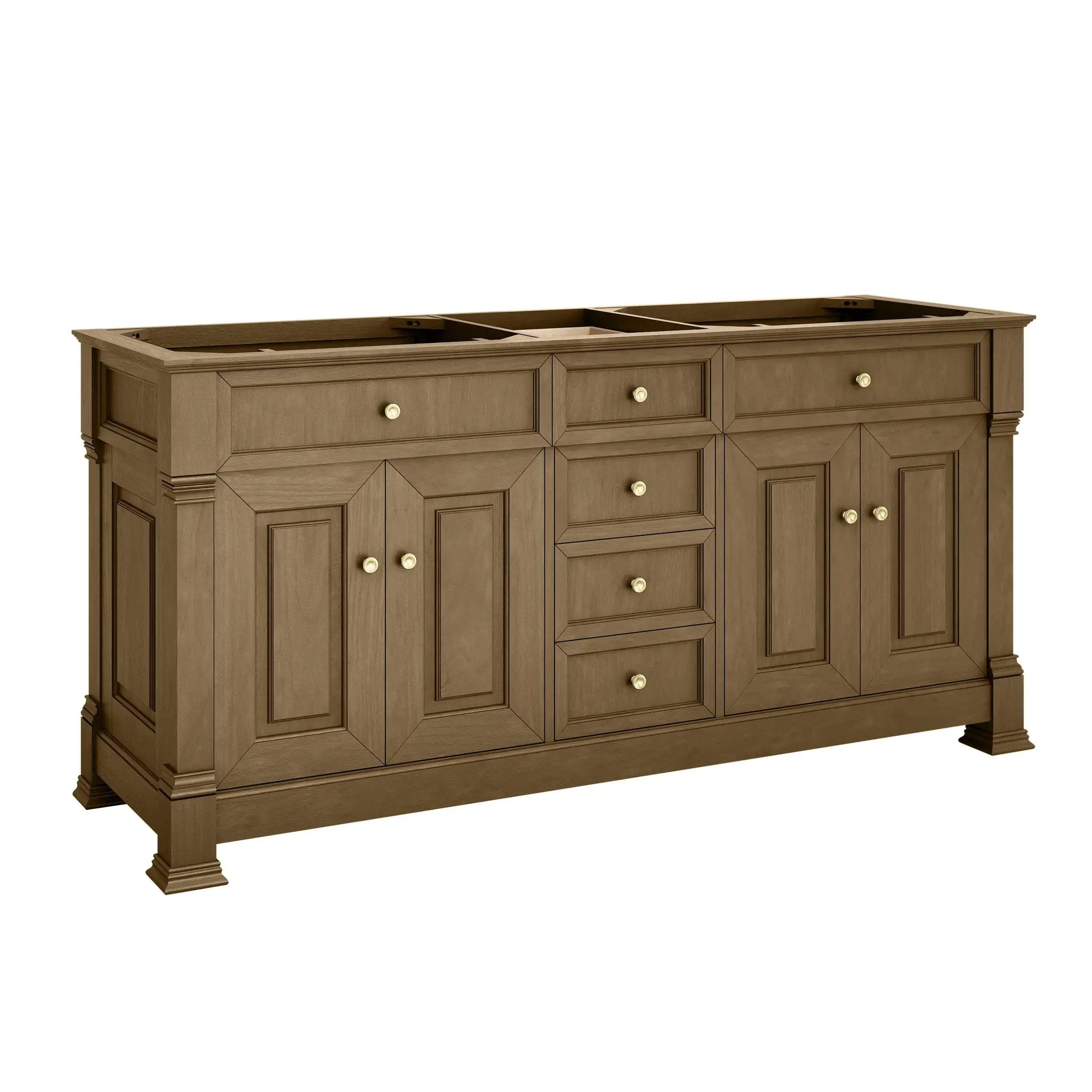 honey oak vanity