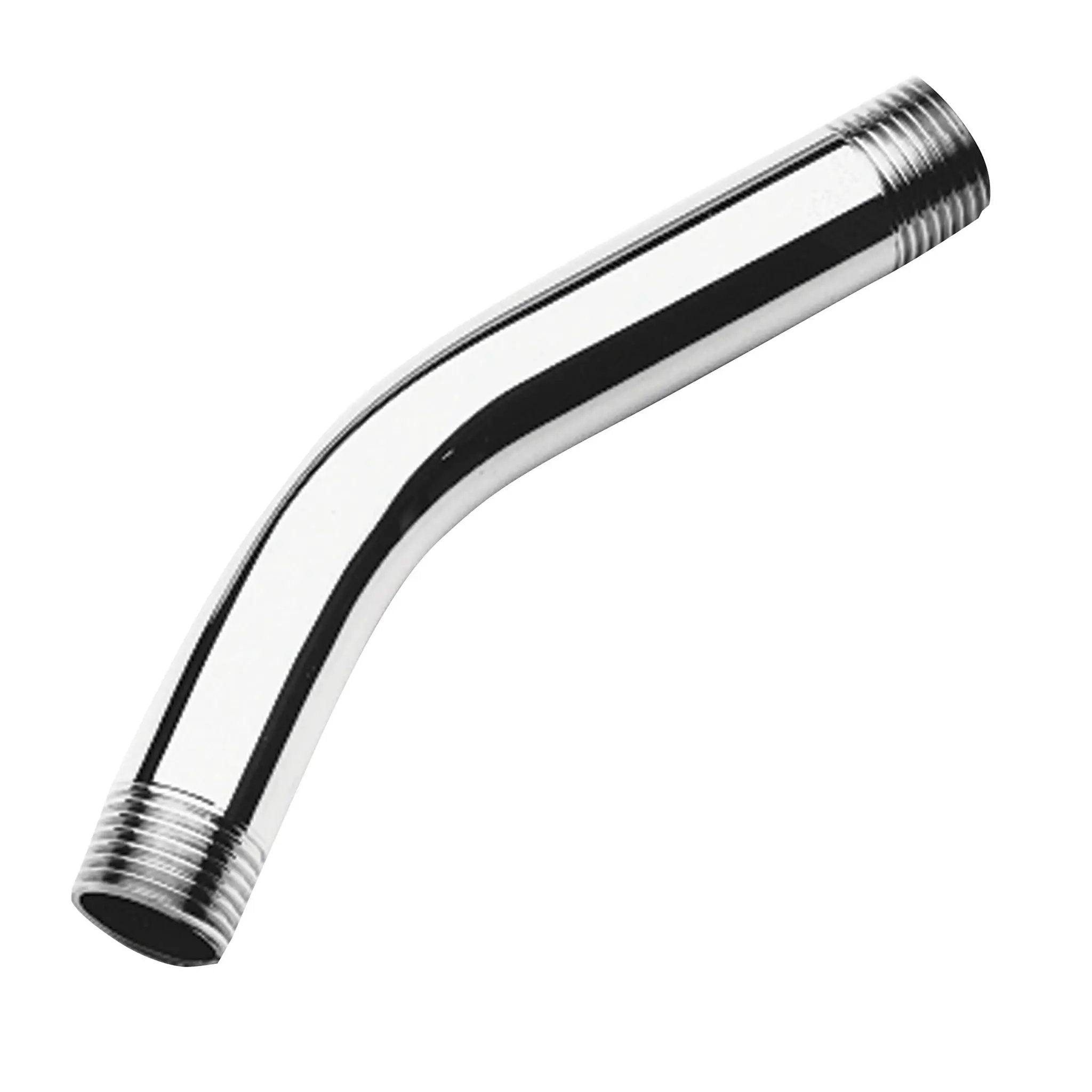 polished chrome shower arm